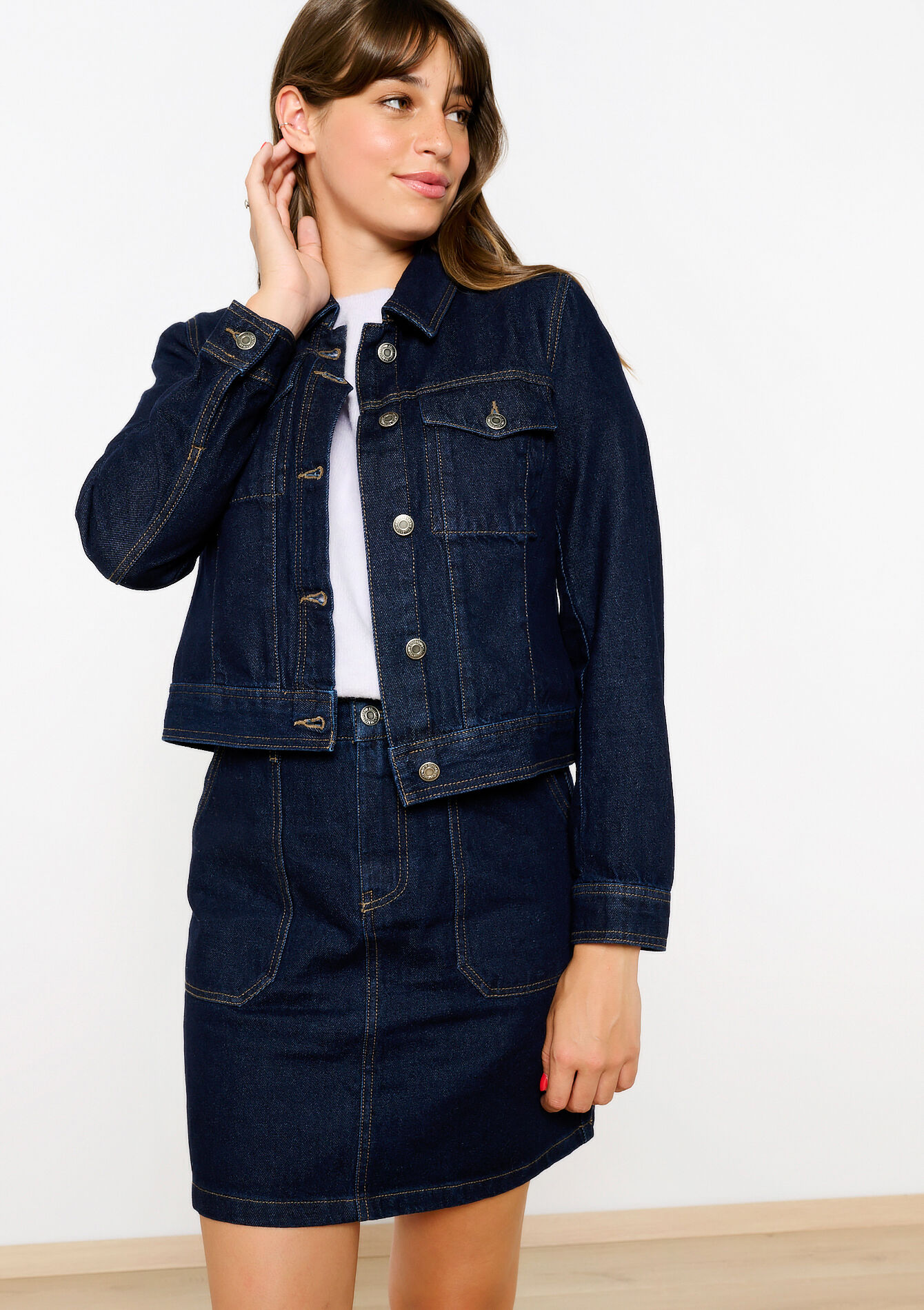 Denim jas - DARK BLUE - 09100946_0501