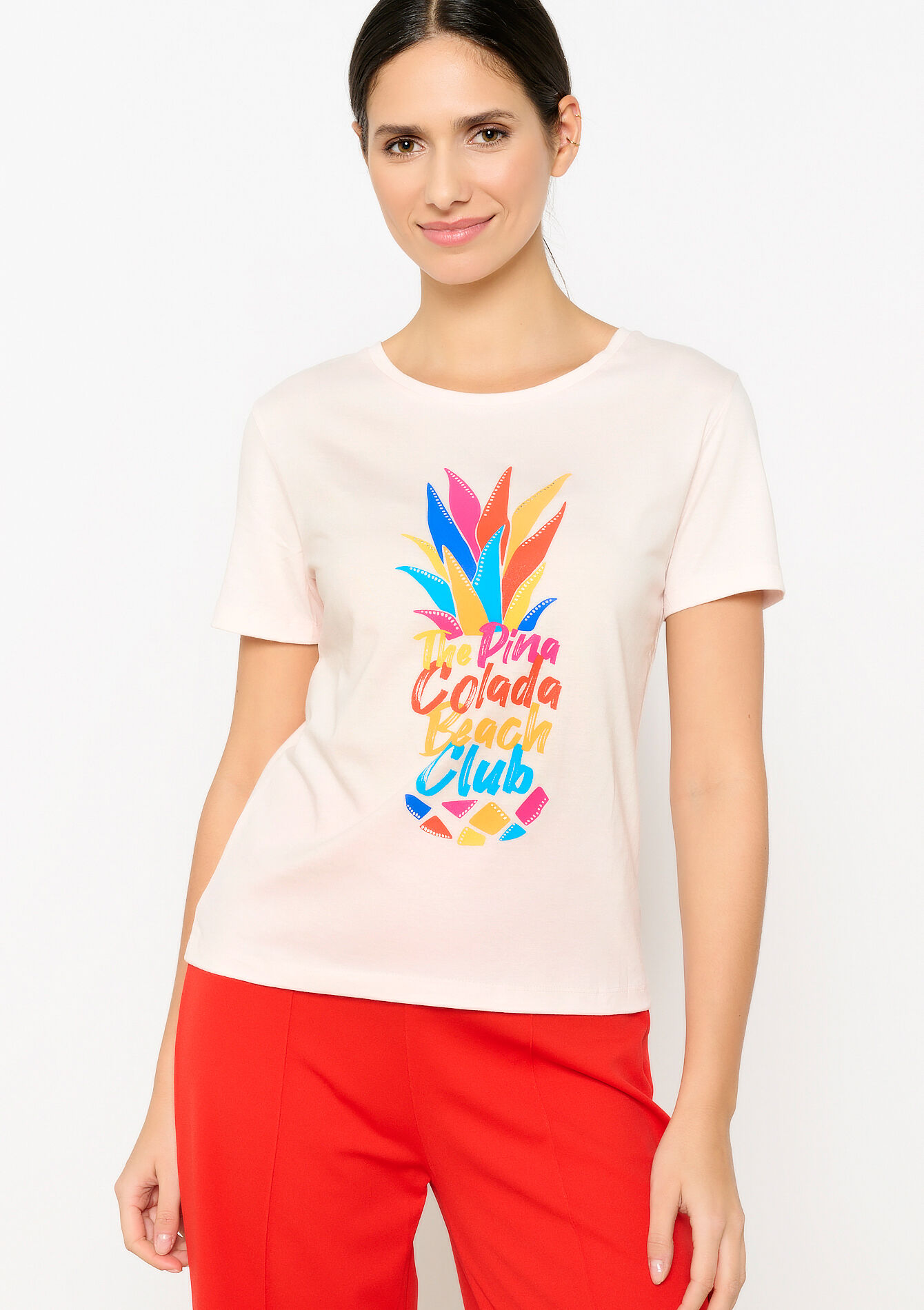 T-shirt met artwork, T-shirt met artwork - LIGHT PINK - 02301522_1303
