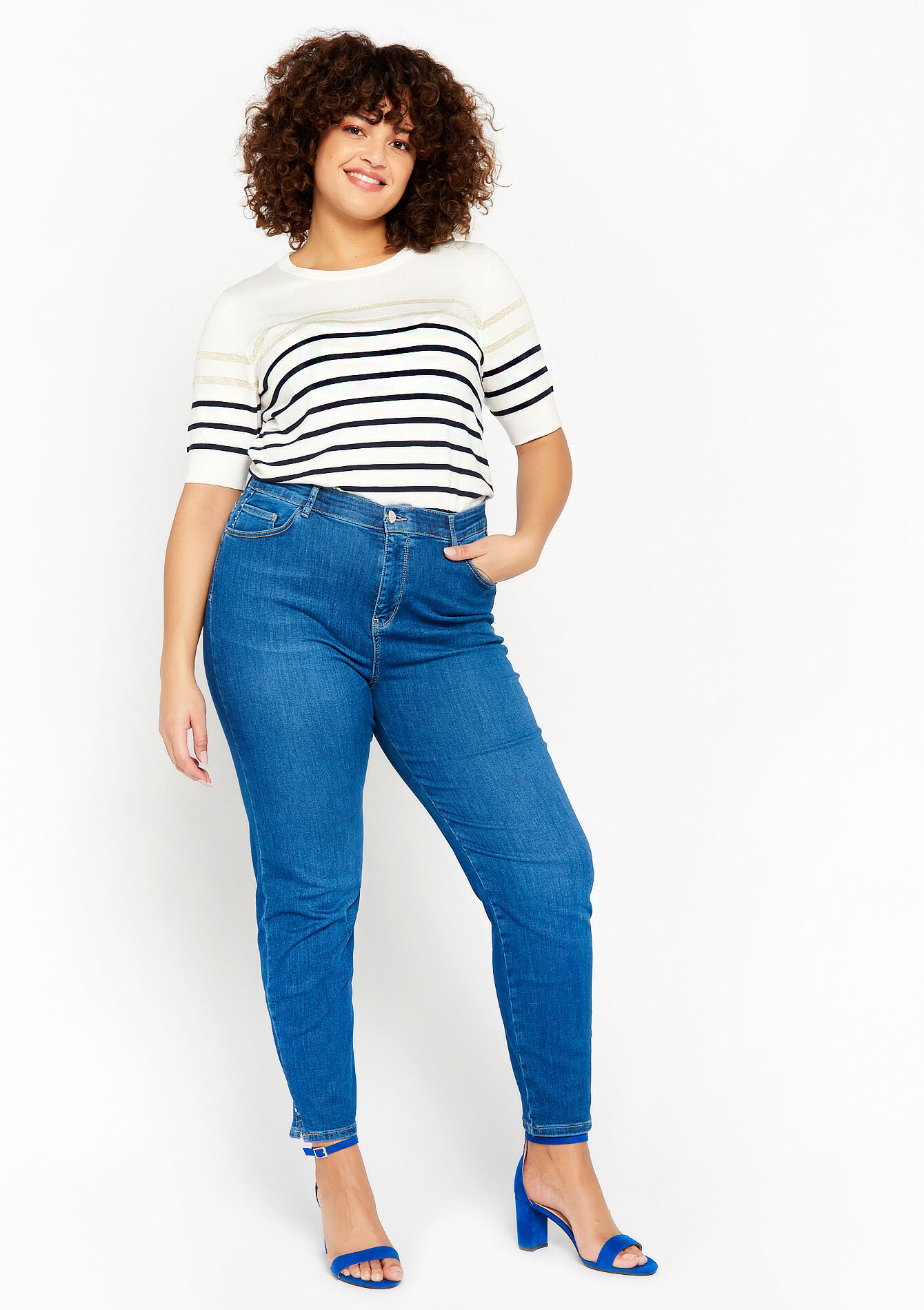 Multiple size slim jeans, Multiple size slim jeans - MEDIUM BLUE - 22000435_0500