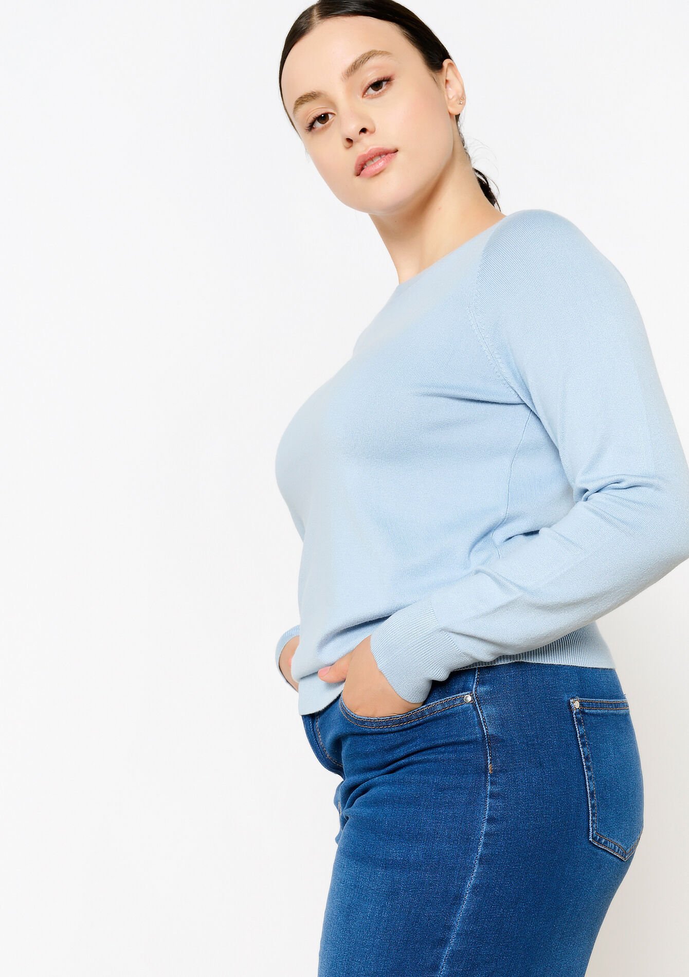 Trui met boothals, Trui met boothals - BLUE PASTEL - 04006456_3003