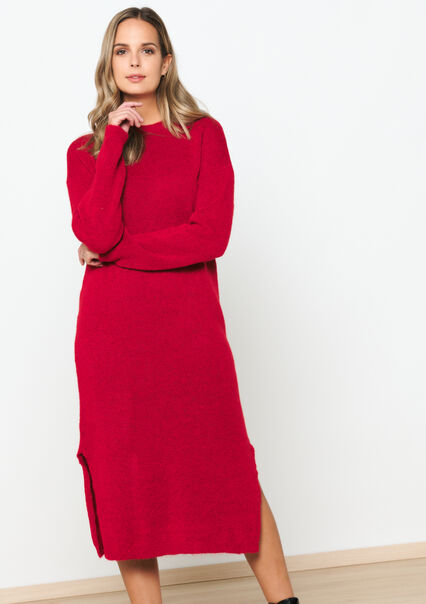 Robe pullover droite - ROUGE - 08602251_5310