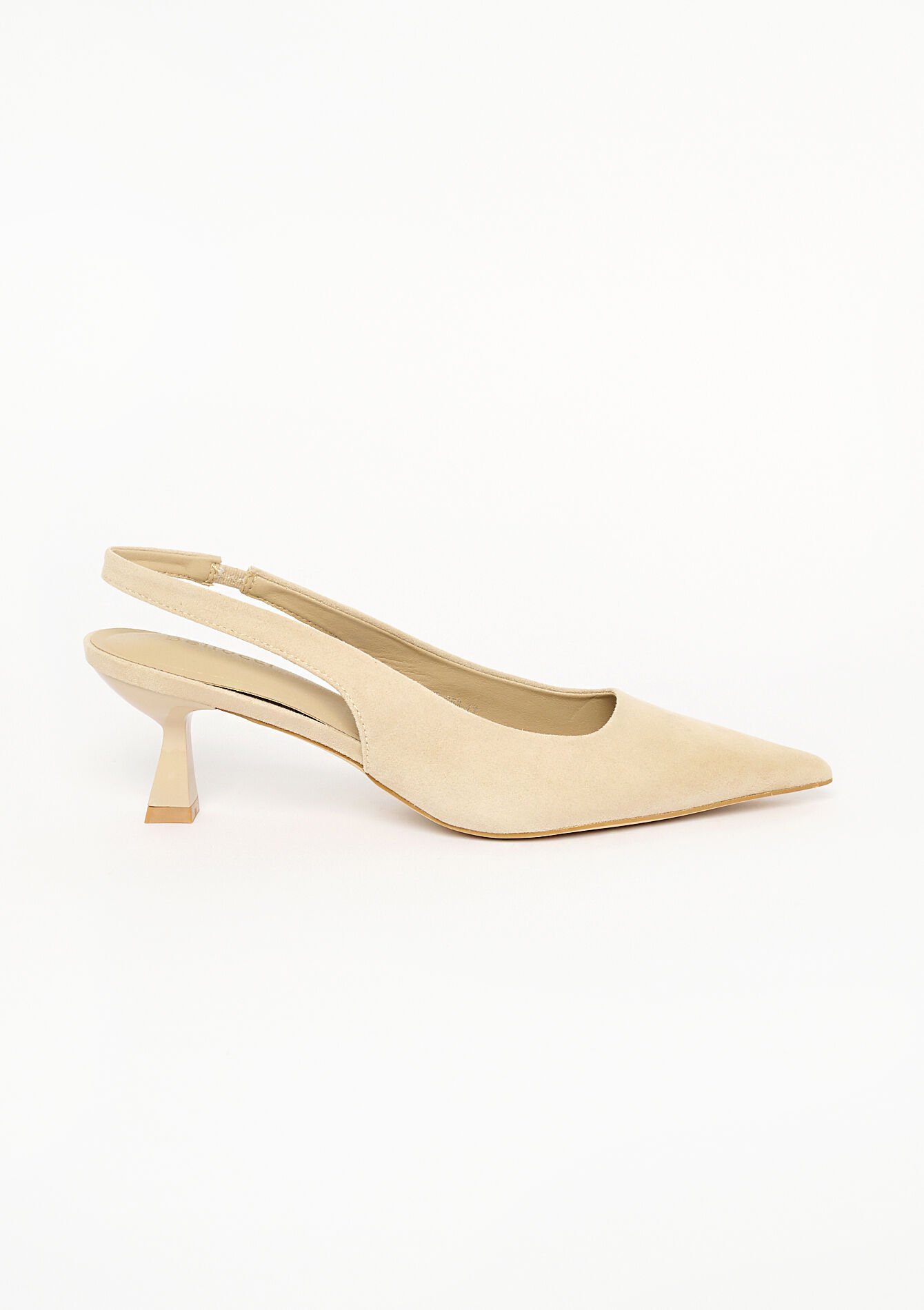 Suede pumps met kitten heel, Suede pumps met kitten heel - LT BEIGE - 13000739_2527