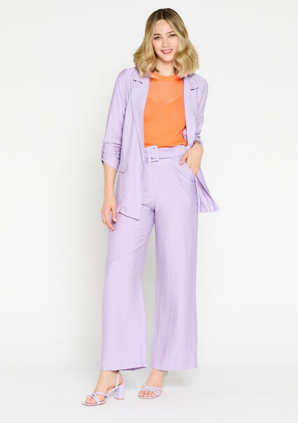 Wide trousers - PASTEL LILAC - 06600760_1493