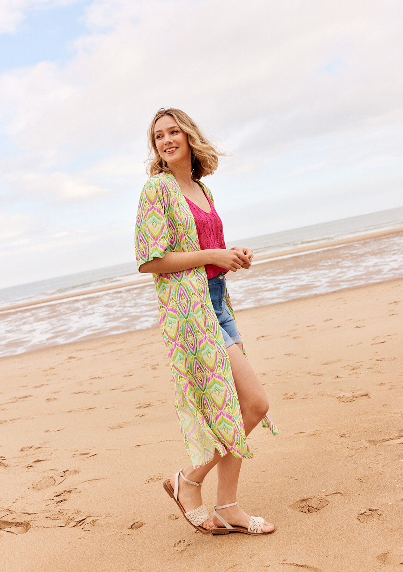 Lange kimono, Lange kimono - LIME - 09100814_4711