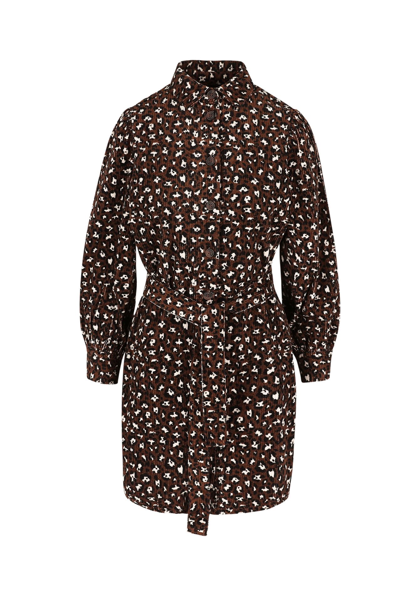 Mini-jurk met luipaardprint - LT BEIGE - 08104032_2527