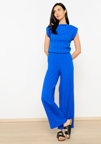 Pleated trousers - ELECTRIC BLUE - 06600829_1619