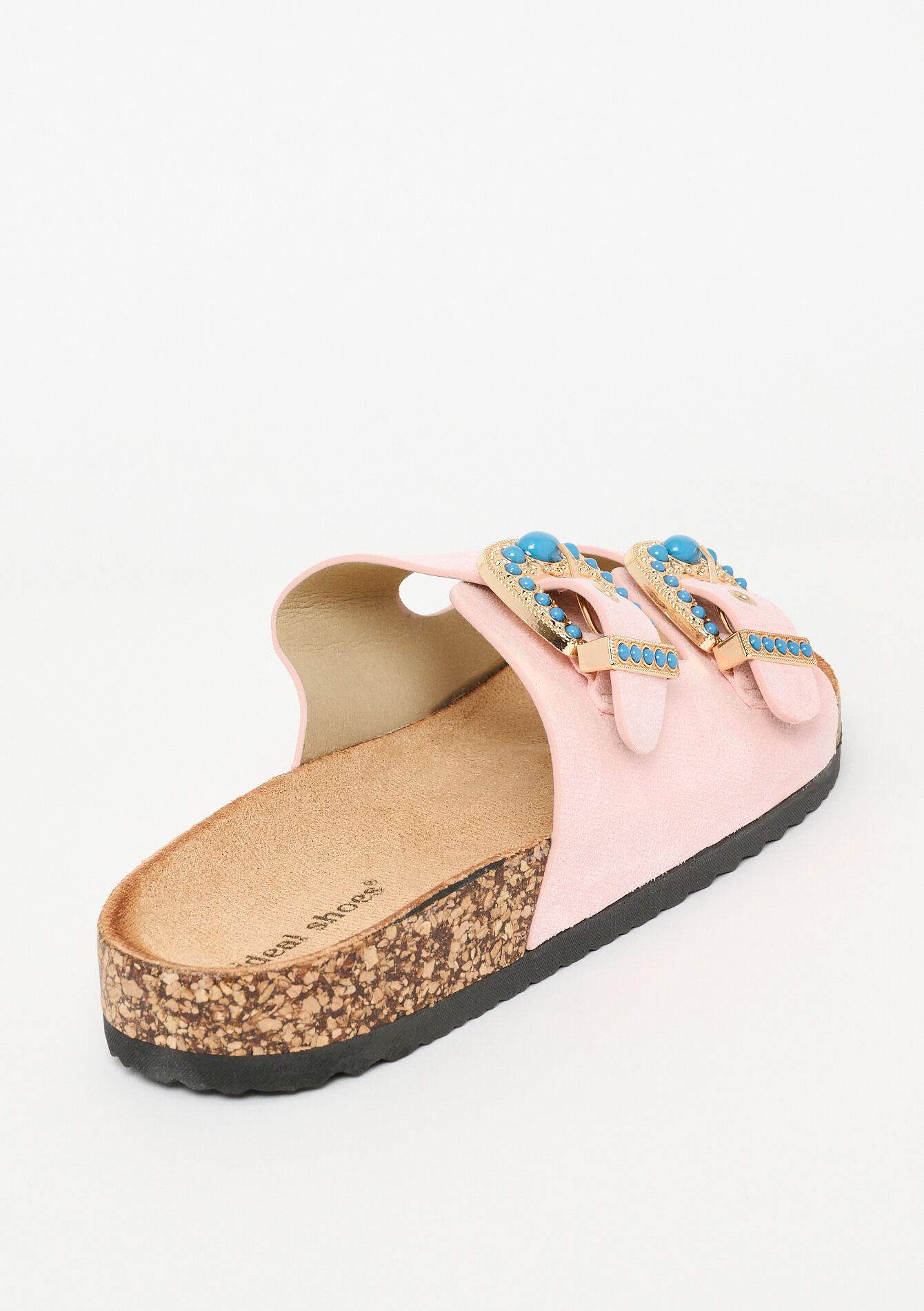 Sandalen met siergespen - NUDE PINK - 13000856_1301