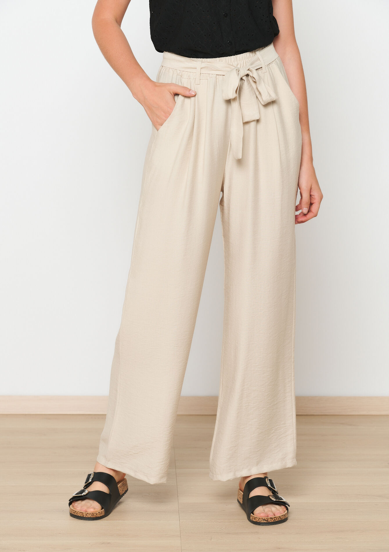 Losse broek, Losse broek - LT BEIGE - 06600839_2527