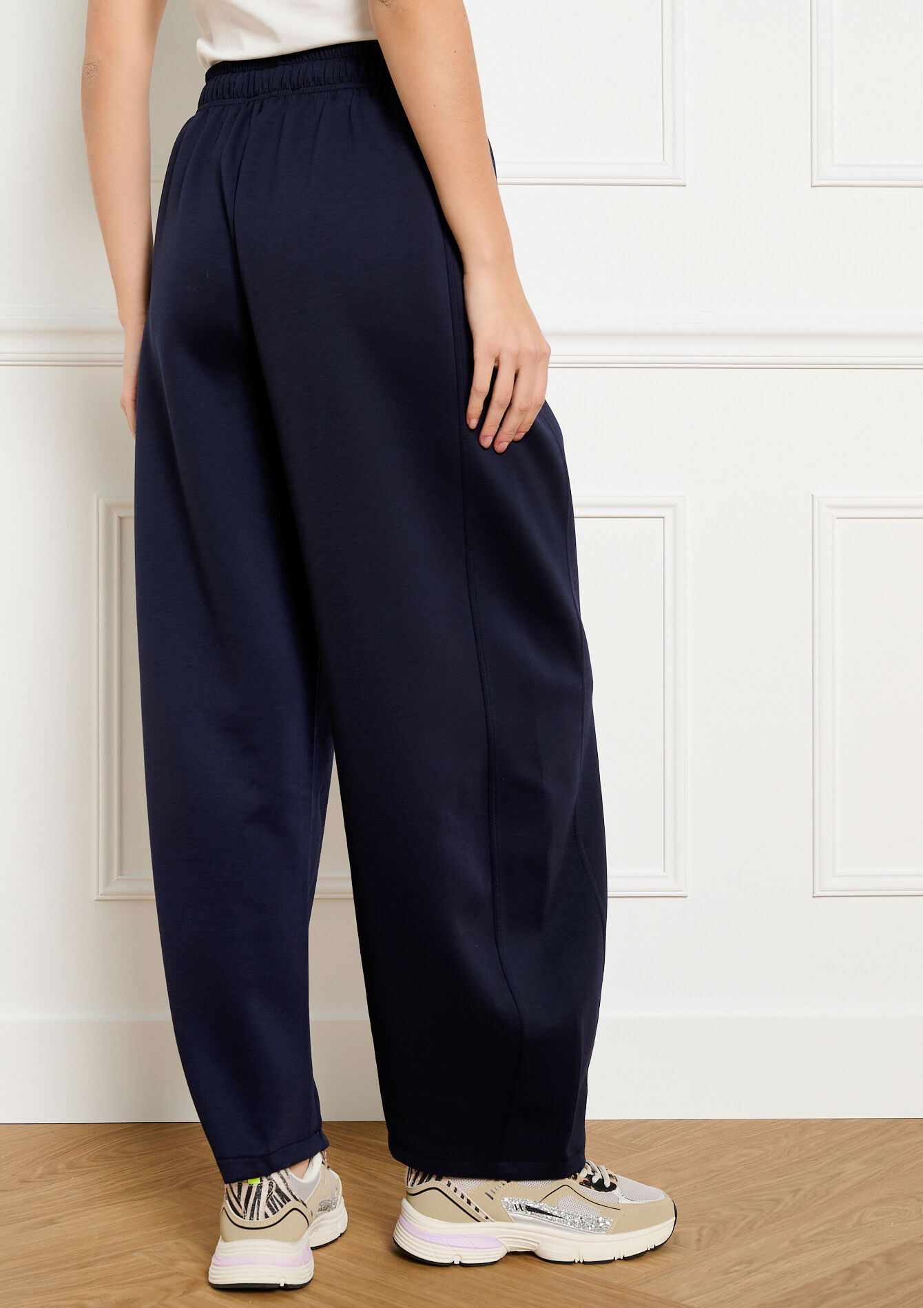 Relaxed jogging trousers - NAVY BASIC - 15100433_2723