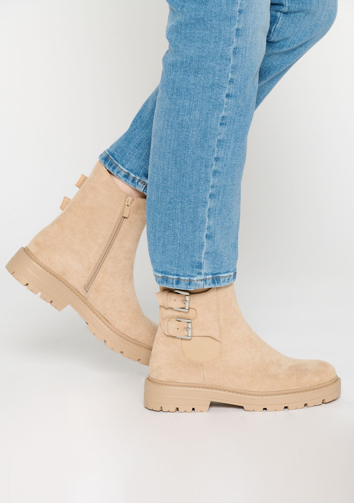 Bottines en suédine, Bottines en suédine - LT BEIGE - 13100219_2527