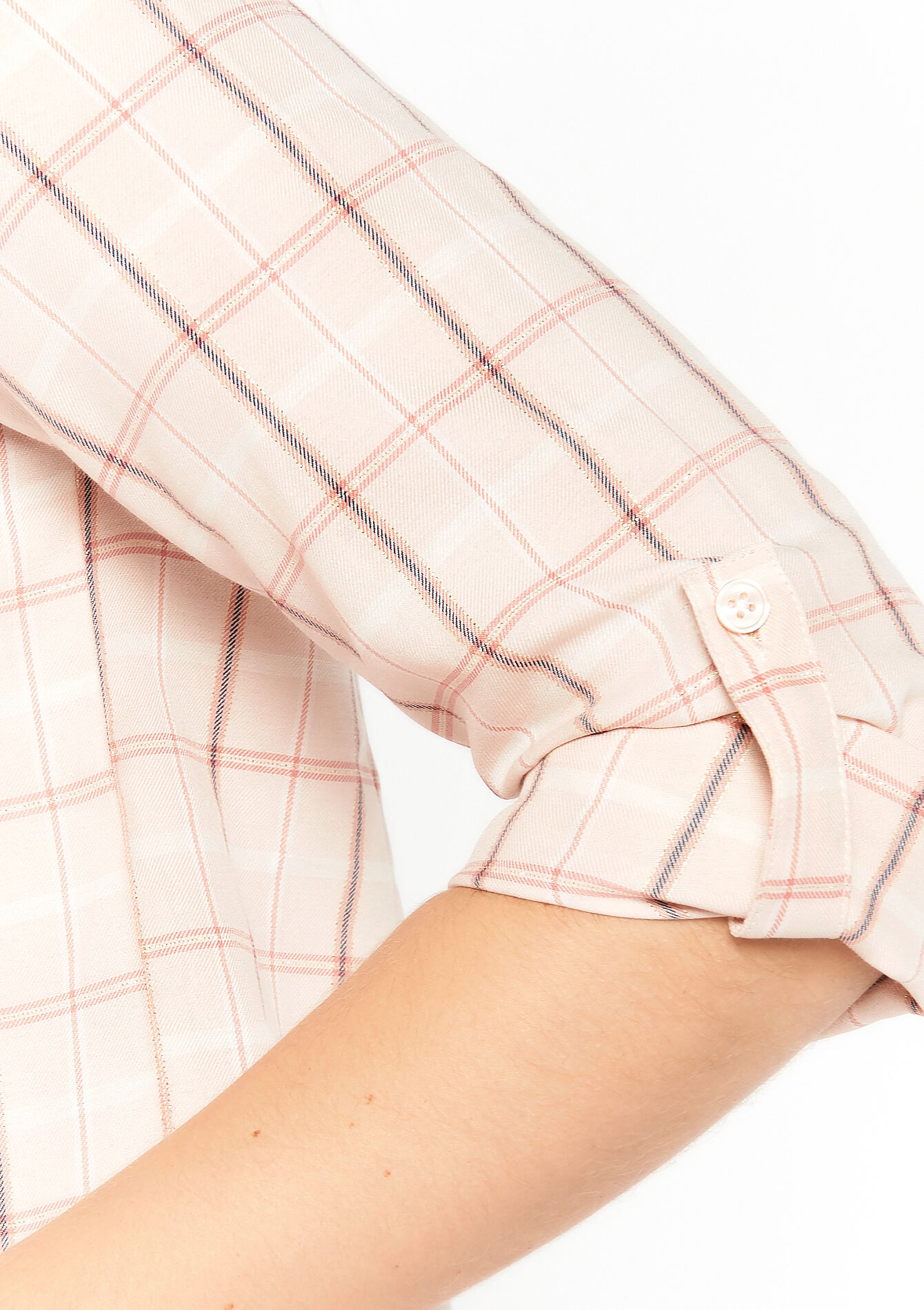 Geruite hemd met lurex - NUDE LOTUS - 05702102_4118