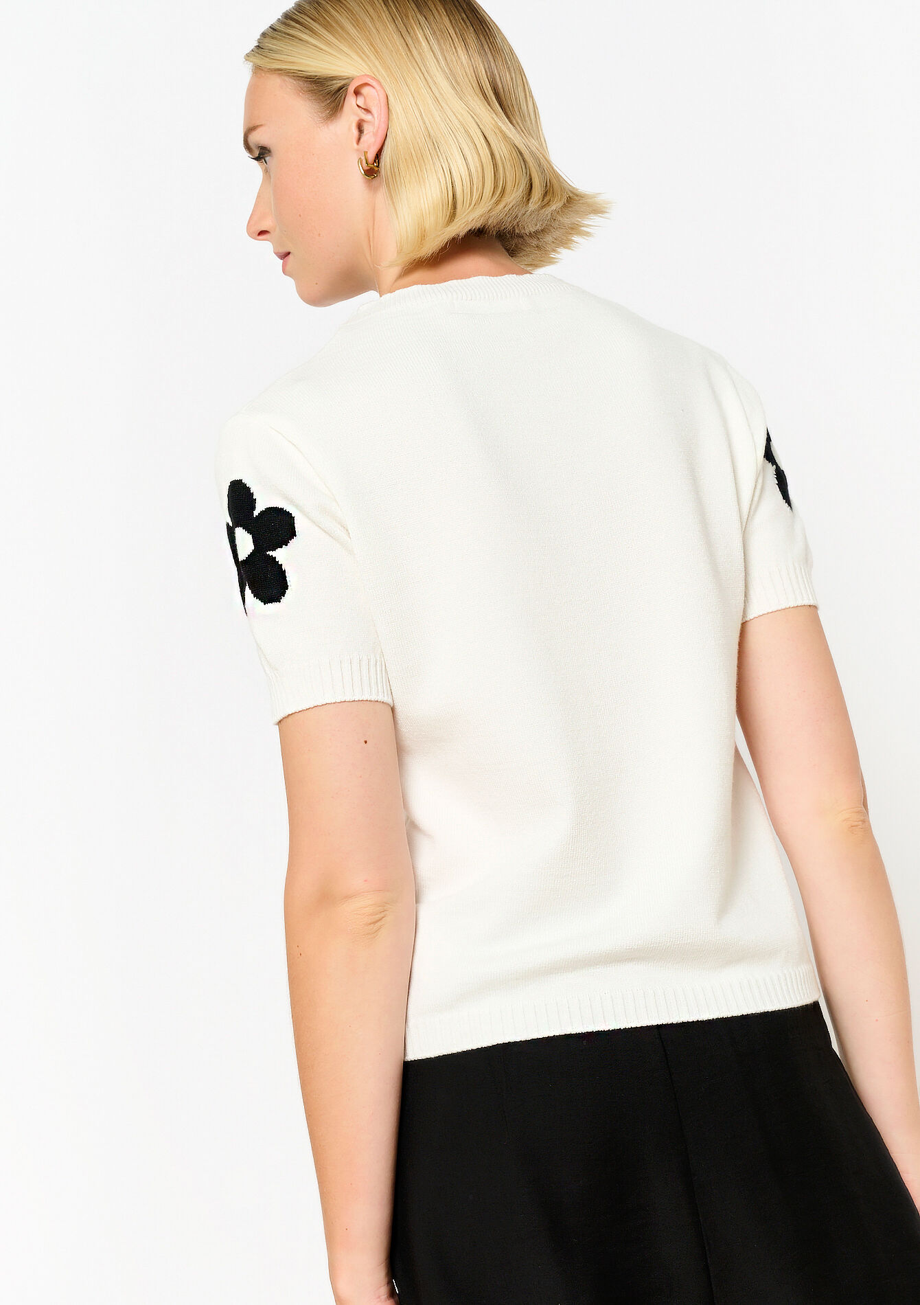 Trui met korte mouwen - WHITE - 04006642_506