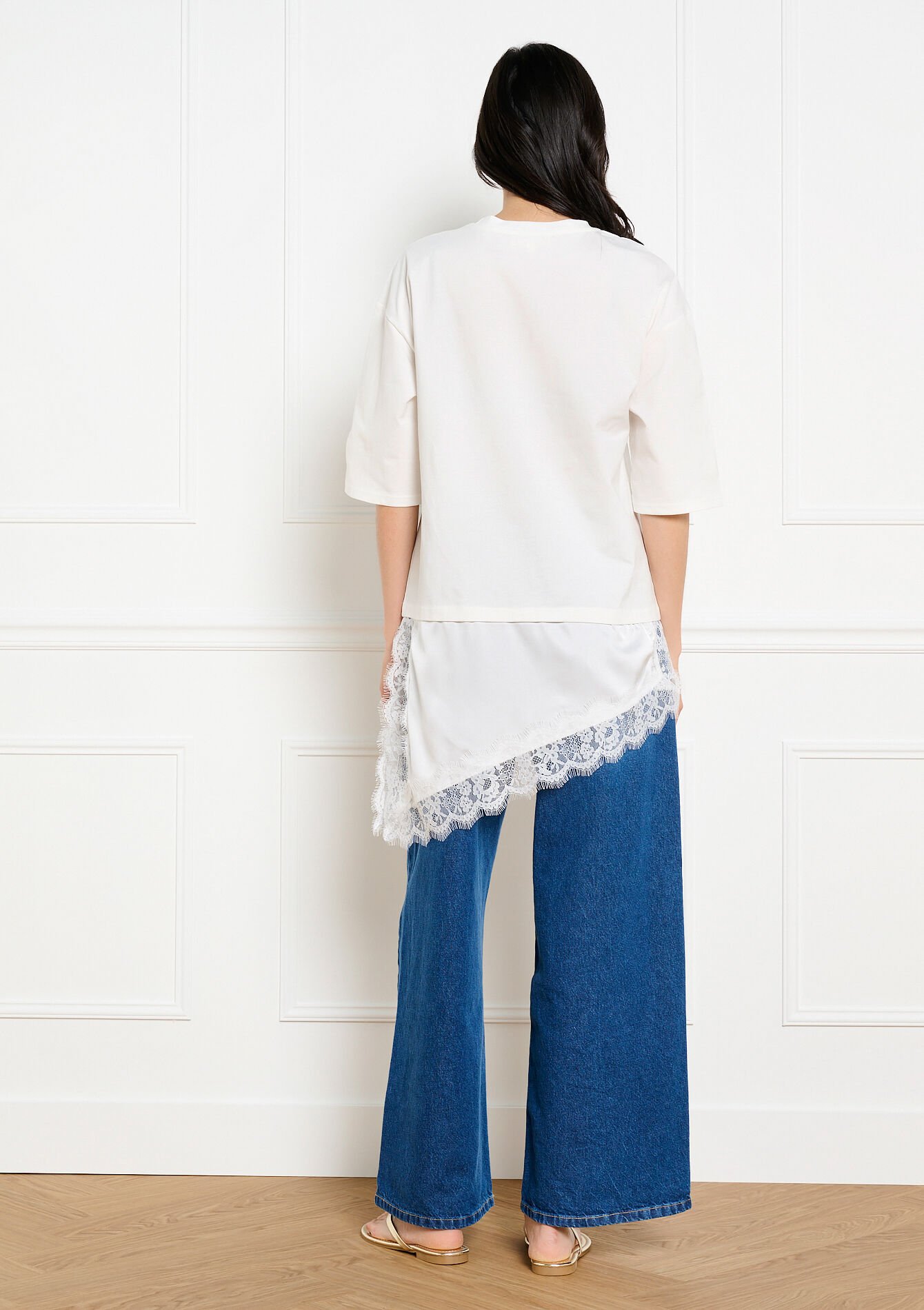 T-shirt asymétrique - OFFWHITE - 02302036_1001