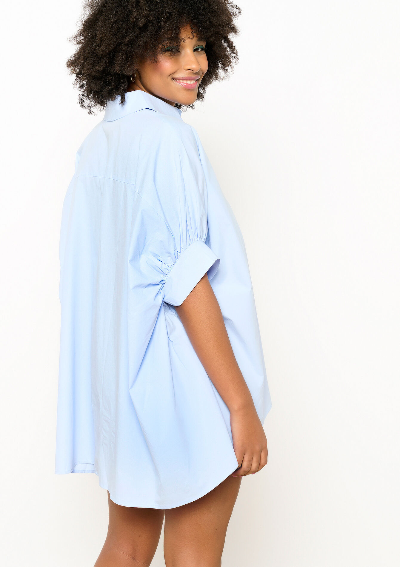 Oversized hemd, Oversized hemd - BLUE PASTEL - 05702455_3003