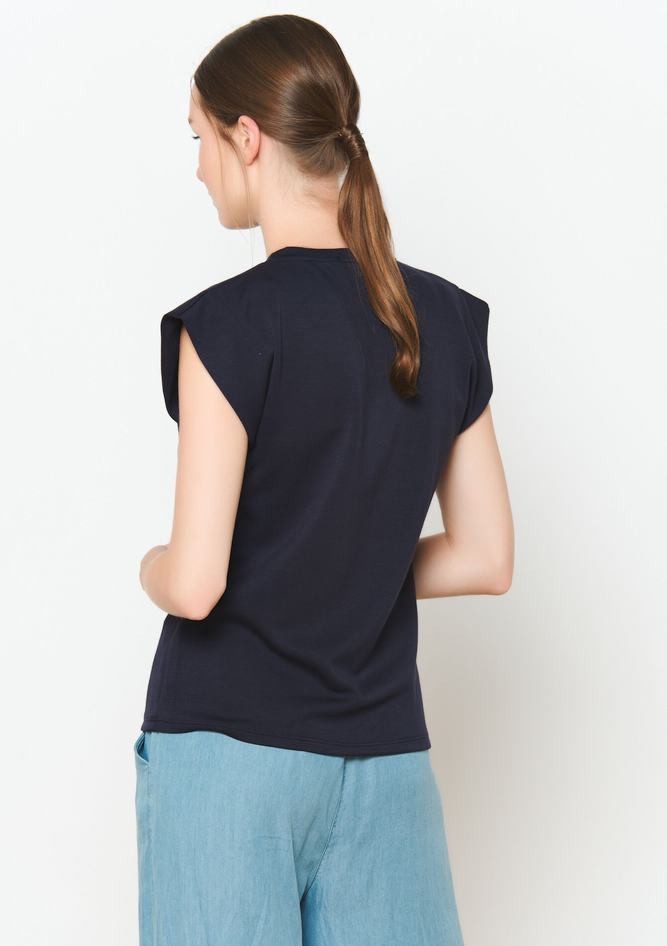 Sweat à manches courtes, Sweat à manches courtes - NAVY BASIC - 03001712_2723