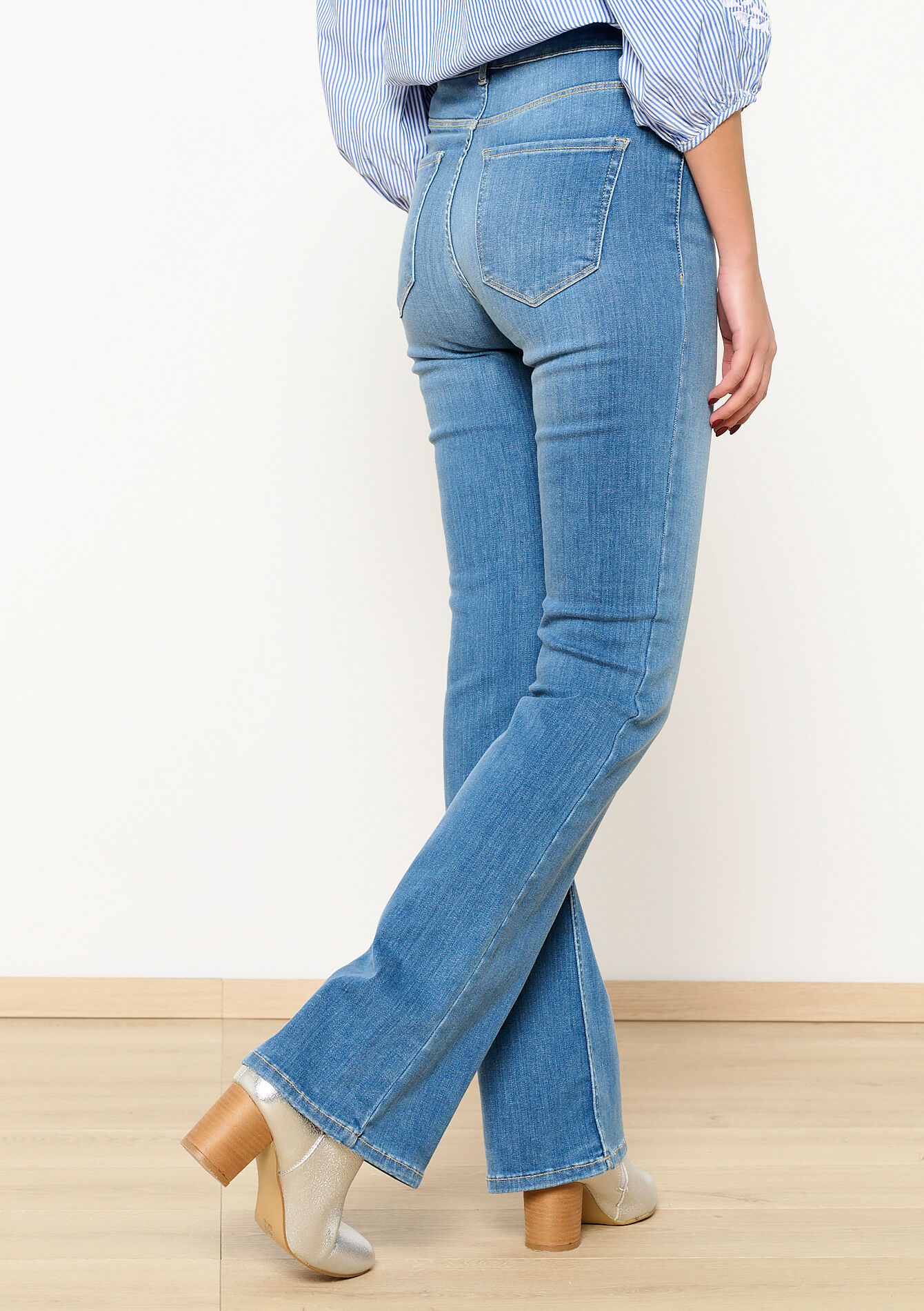 Bootcut jeans, Bootcut jeans - MEDIUM BLUE - 22000504_0500