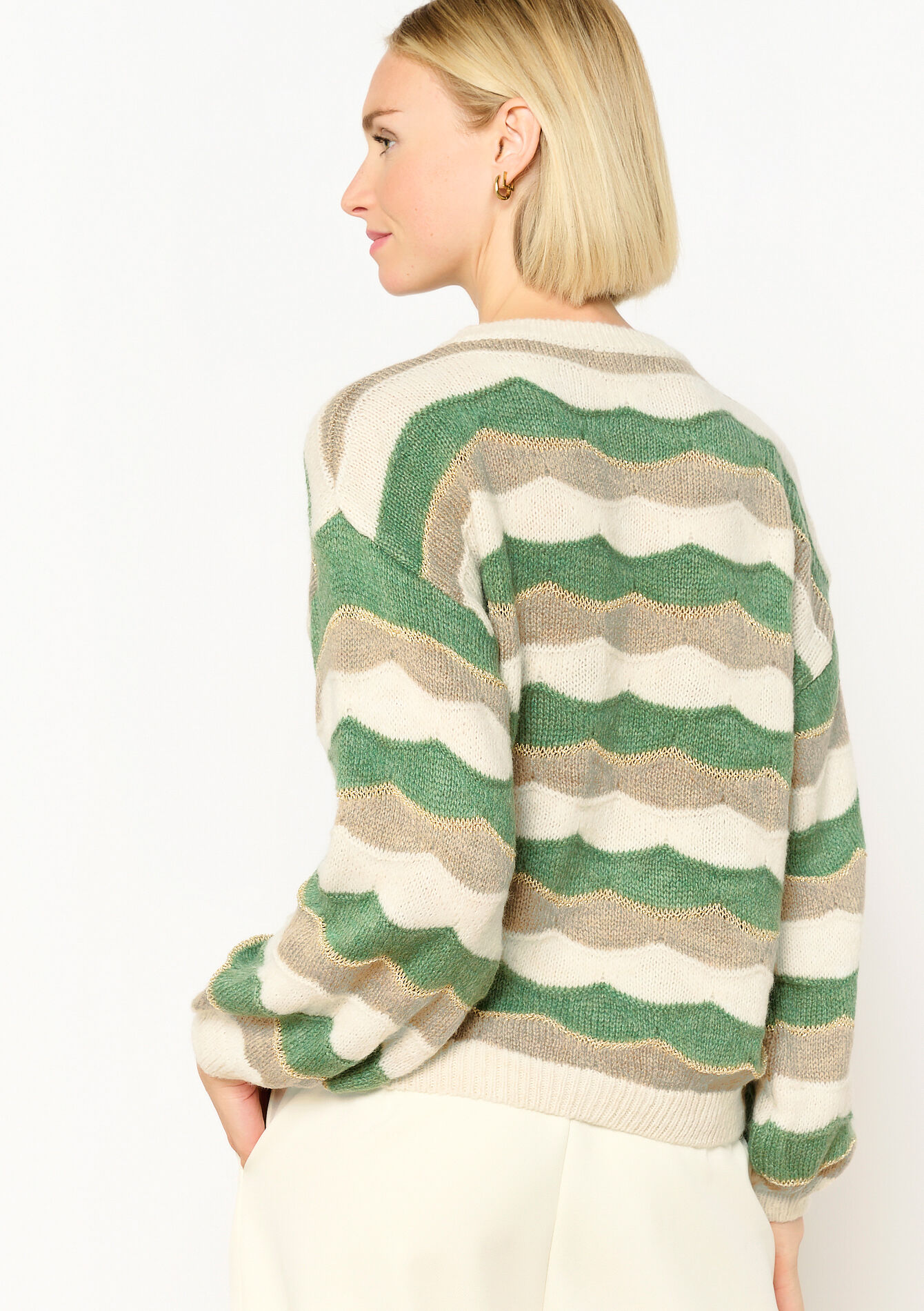 Trui met colourblock, Trui met colourblock - KHAKI - 04006764_433