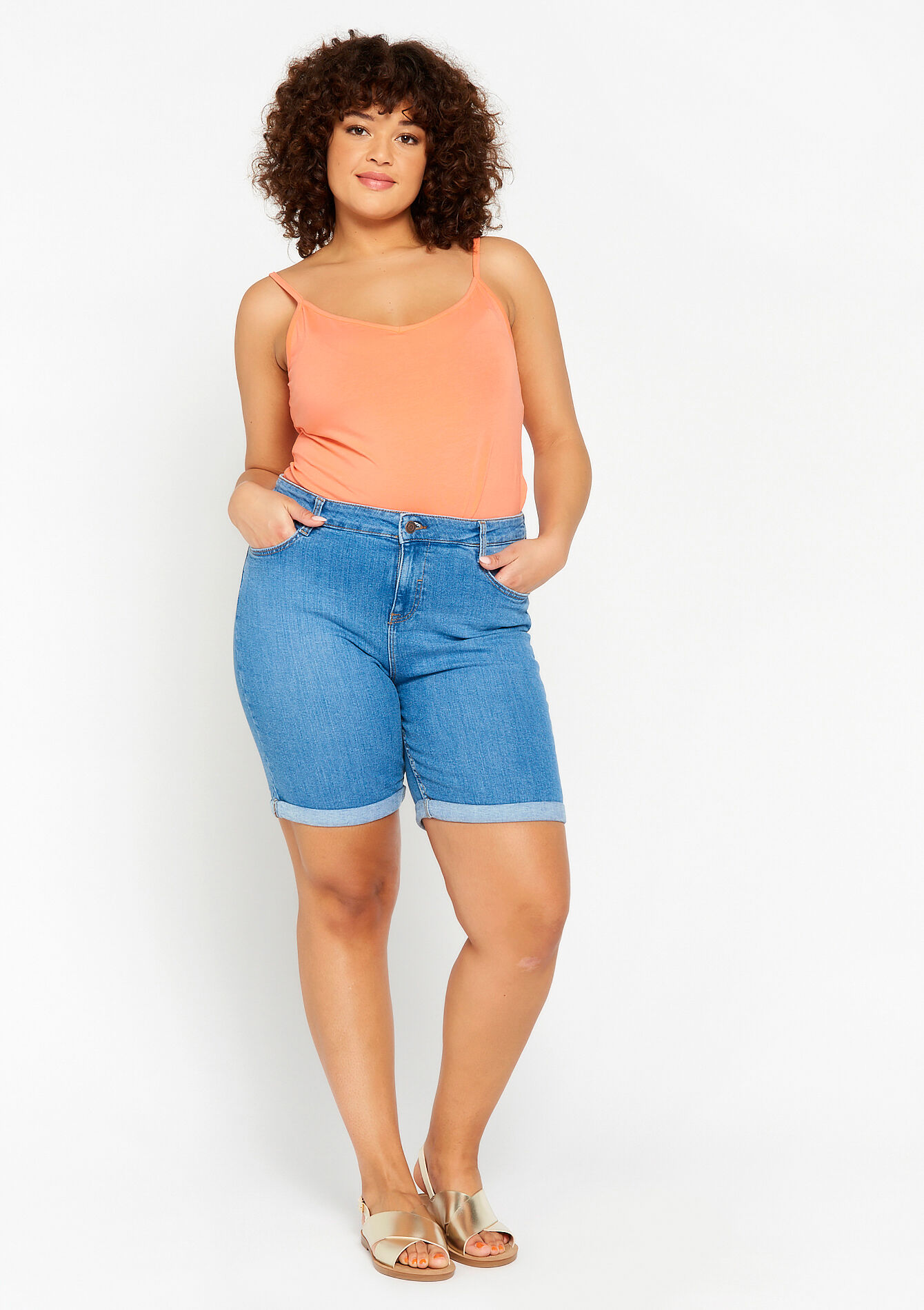 Lange short - MEDIUM BLUE - 22000410_0500