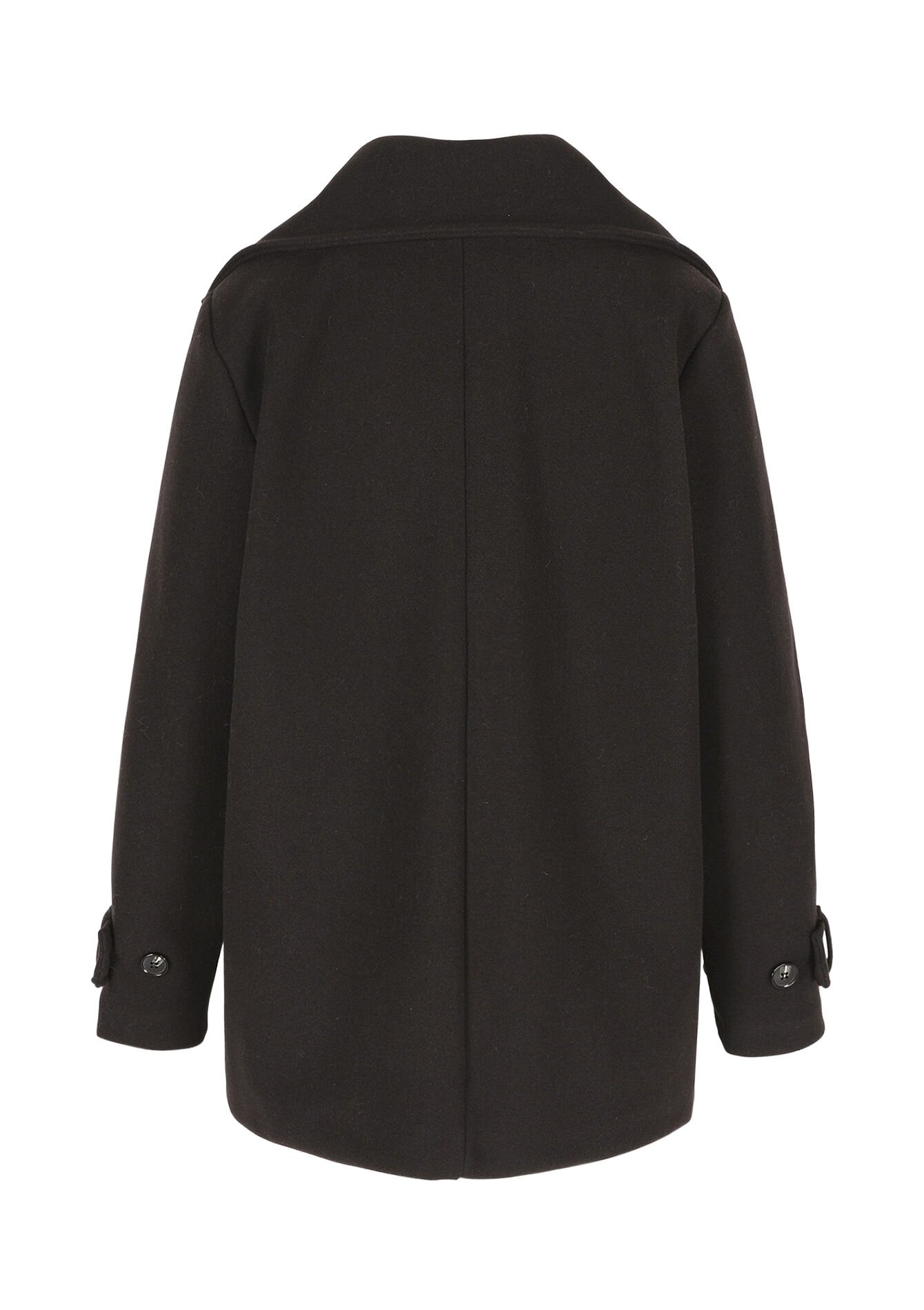 Double-breasted coat, Double-breasted coat - BROWN DARK CHOCOLATE - 23000803_3720