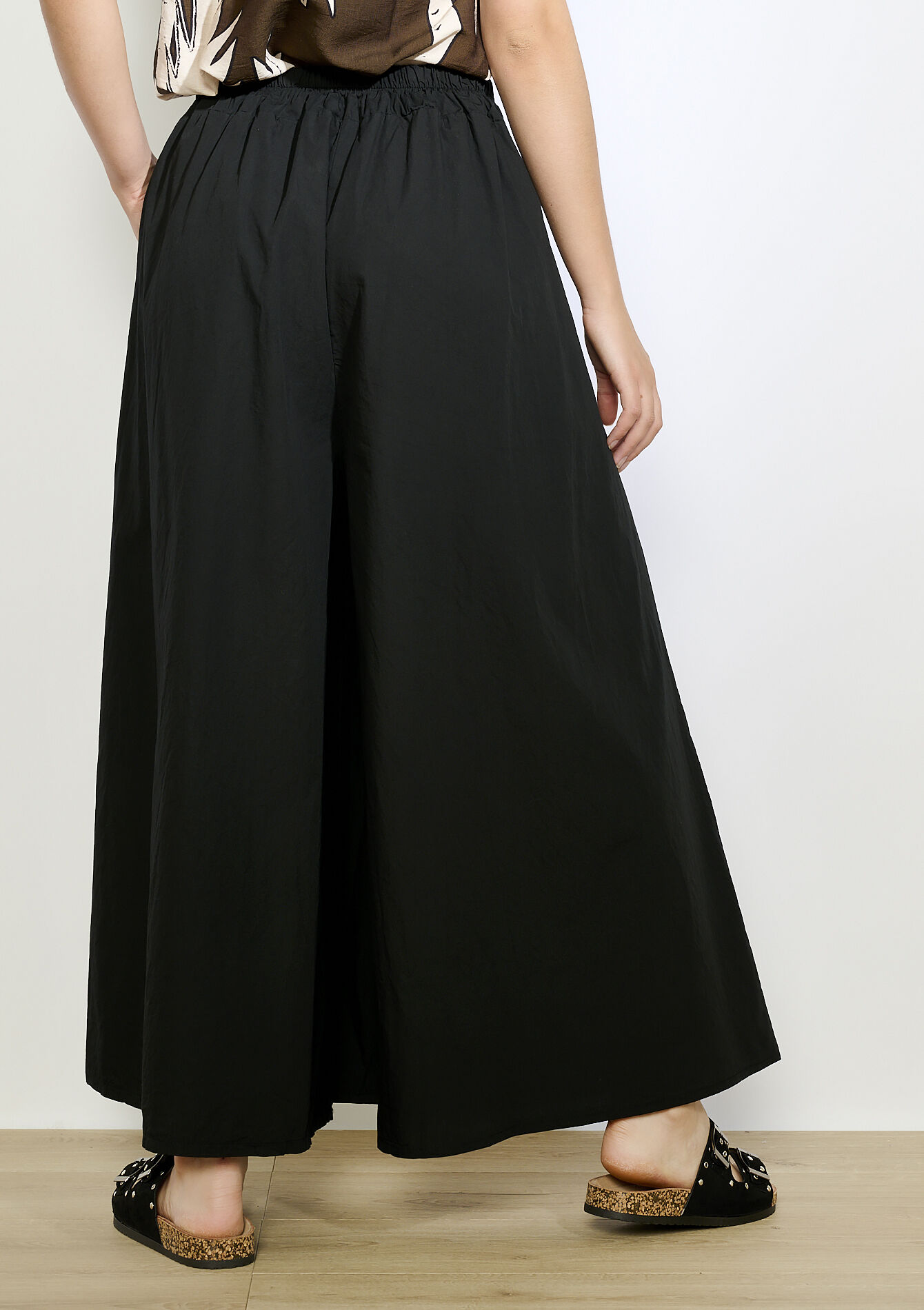 Losvallende soepel vallende broek, Losvallende soepel vallende broek - BLACK - 06601004_1119