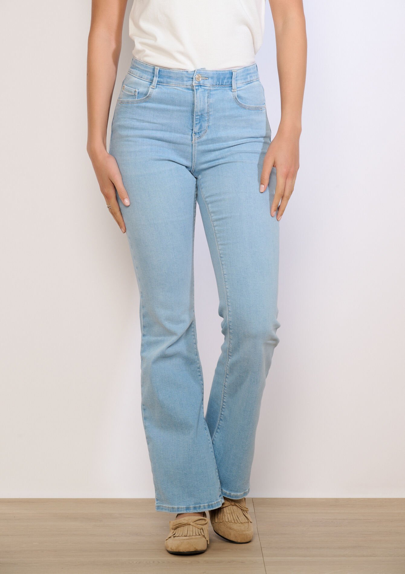 Multiple size bootcut jeans, Multiple size bootcut jeans - BLUE BLEACHED - 22000654_0502