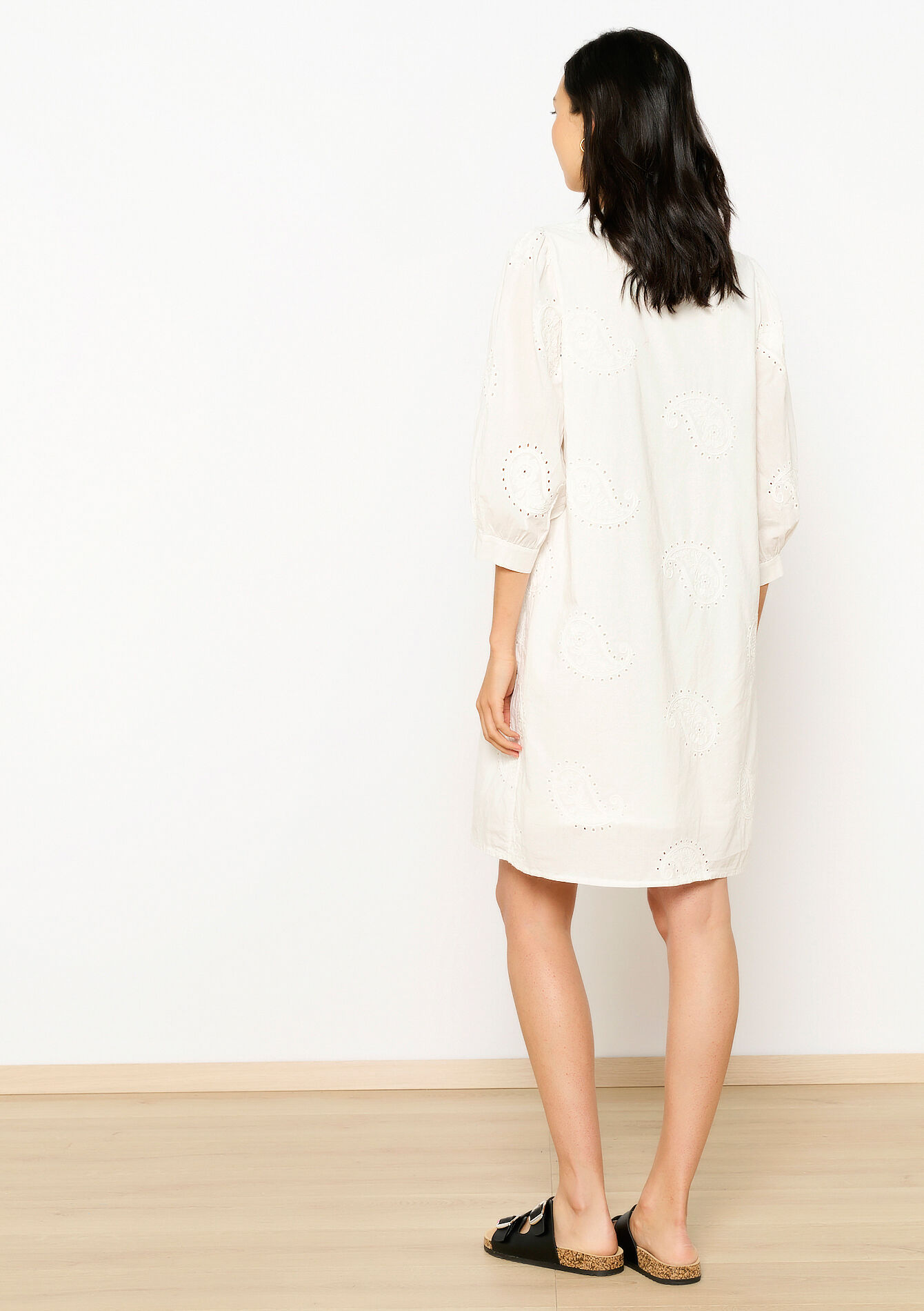 Hemdjurk met broderie, Hemdjurk met broderie - VANILLA WHITE - 08103649_1013