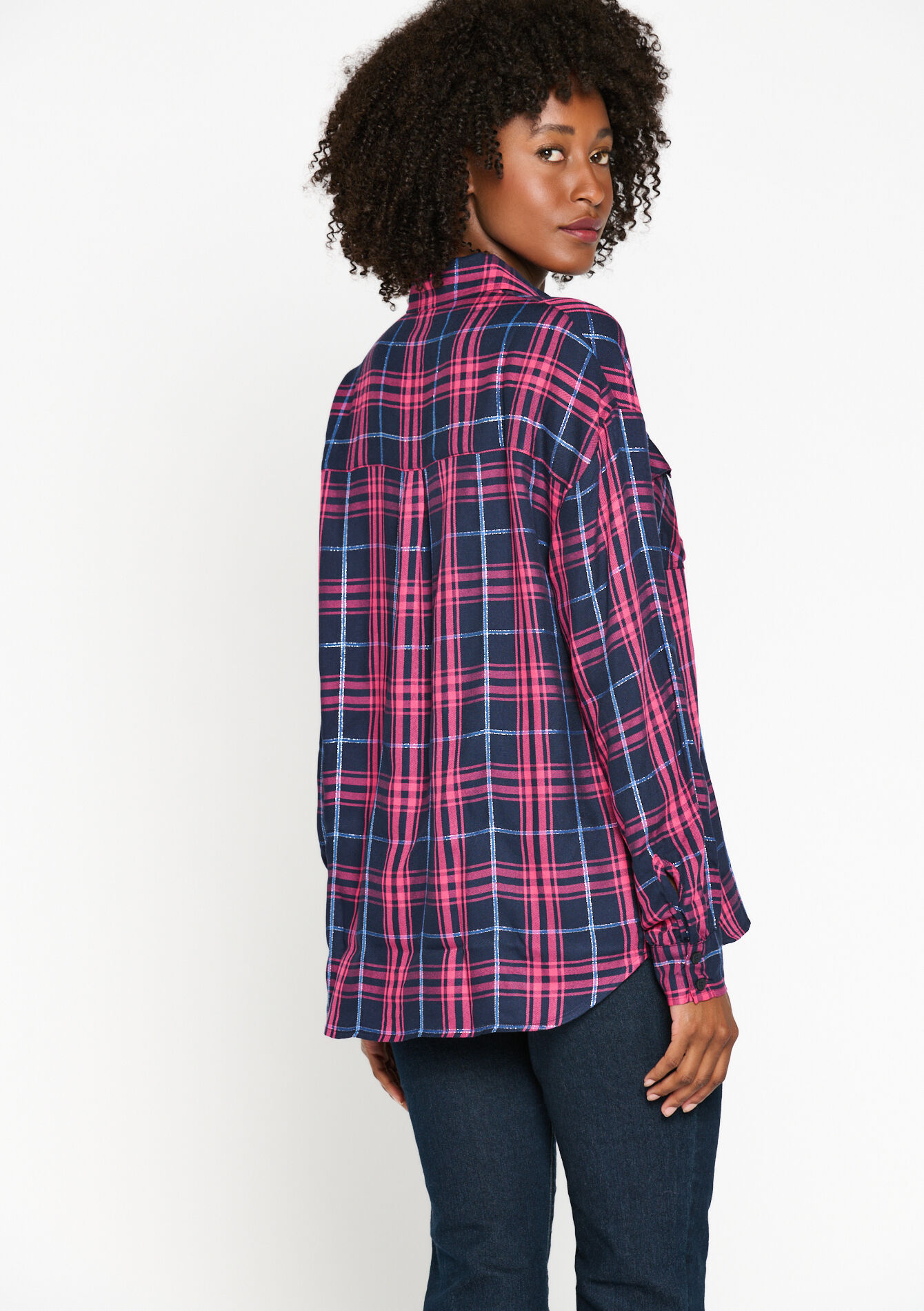 Geruit hemd, Geruit hemd - DARK BLUE - 05702258_0501