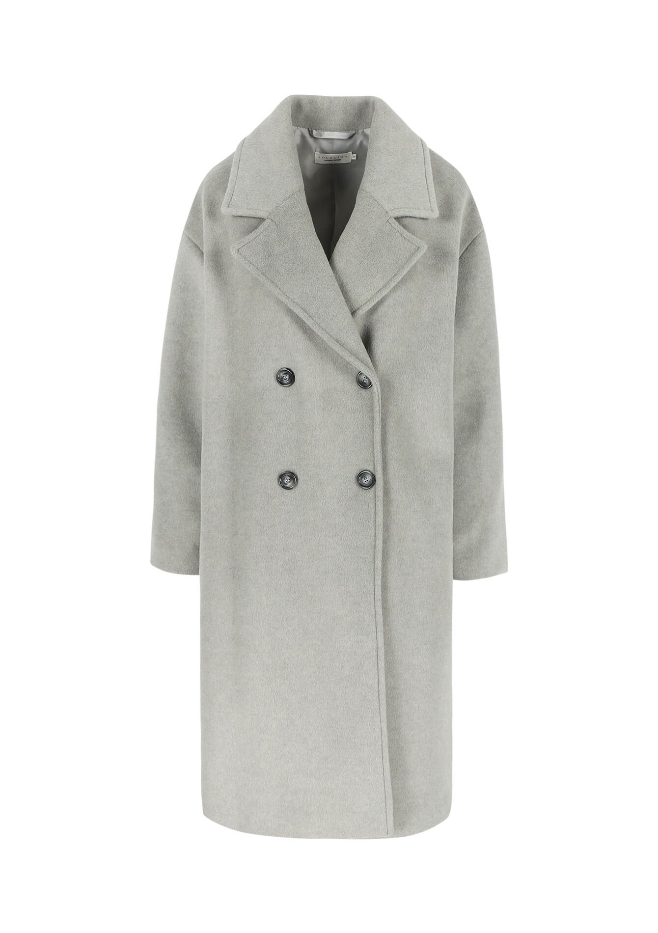 Oversized coat with double buttons, Oversized coat with double buttons - TAUPE - 23000719_1021