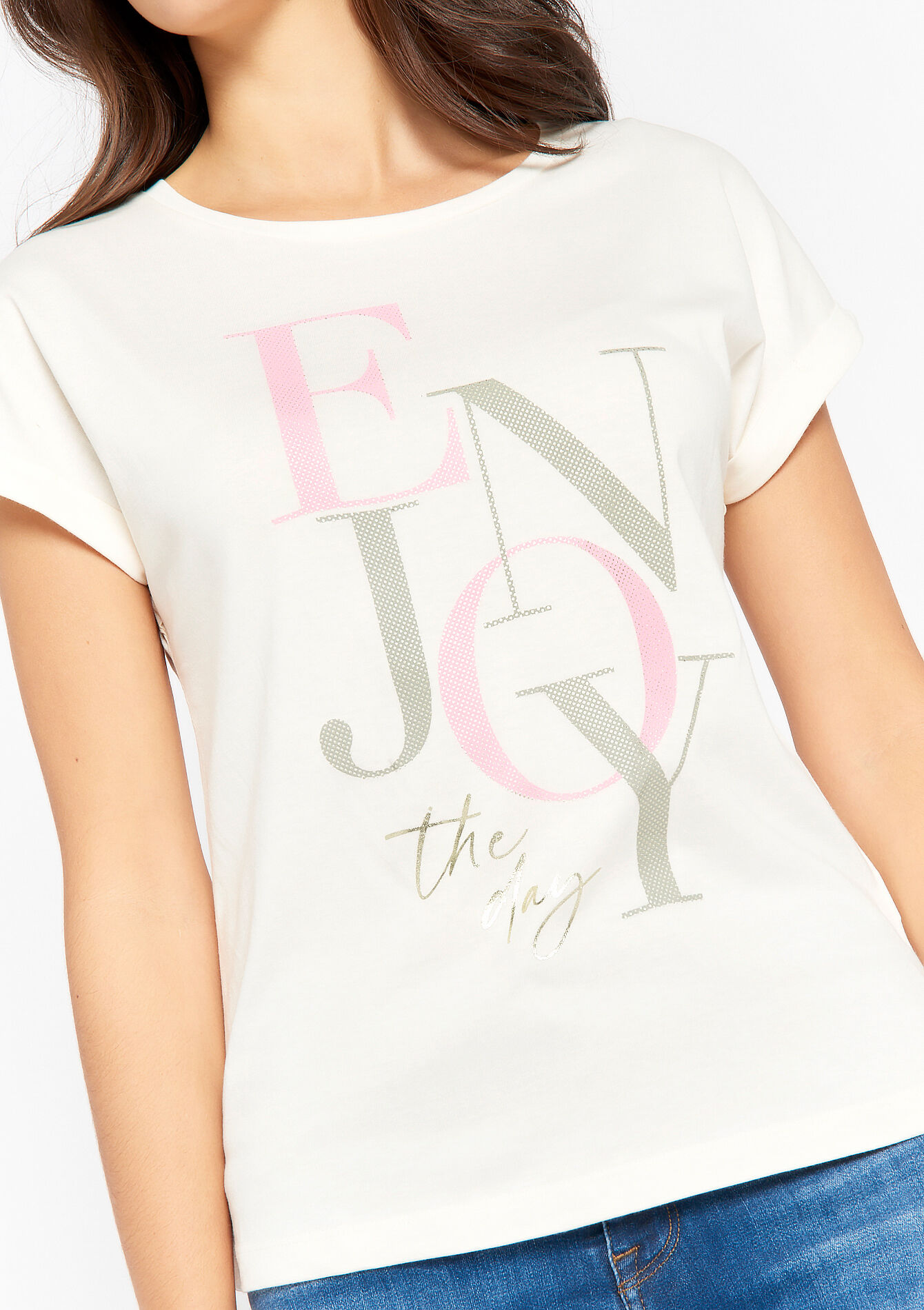 T-shirt with writing - OFFWHITE - 02301311_1001