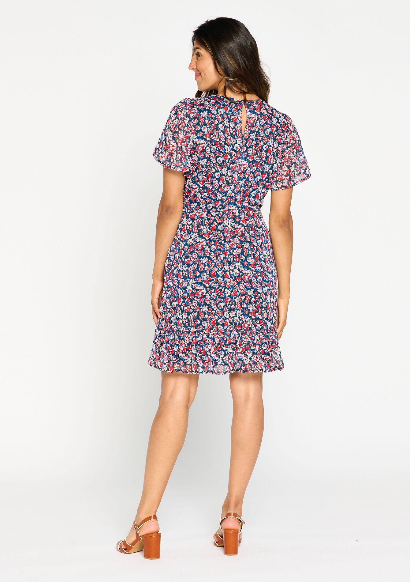 Robe à imprimé fleuri - NAVY BASIC - 08102988_2723