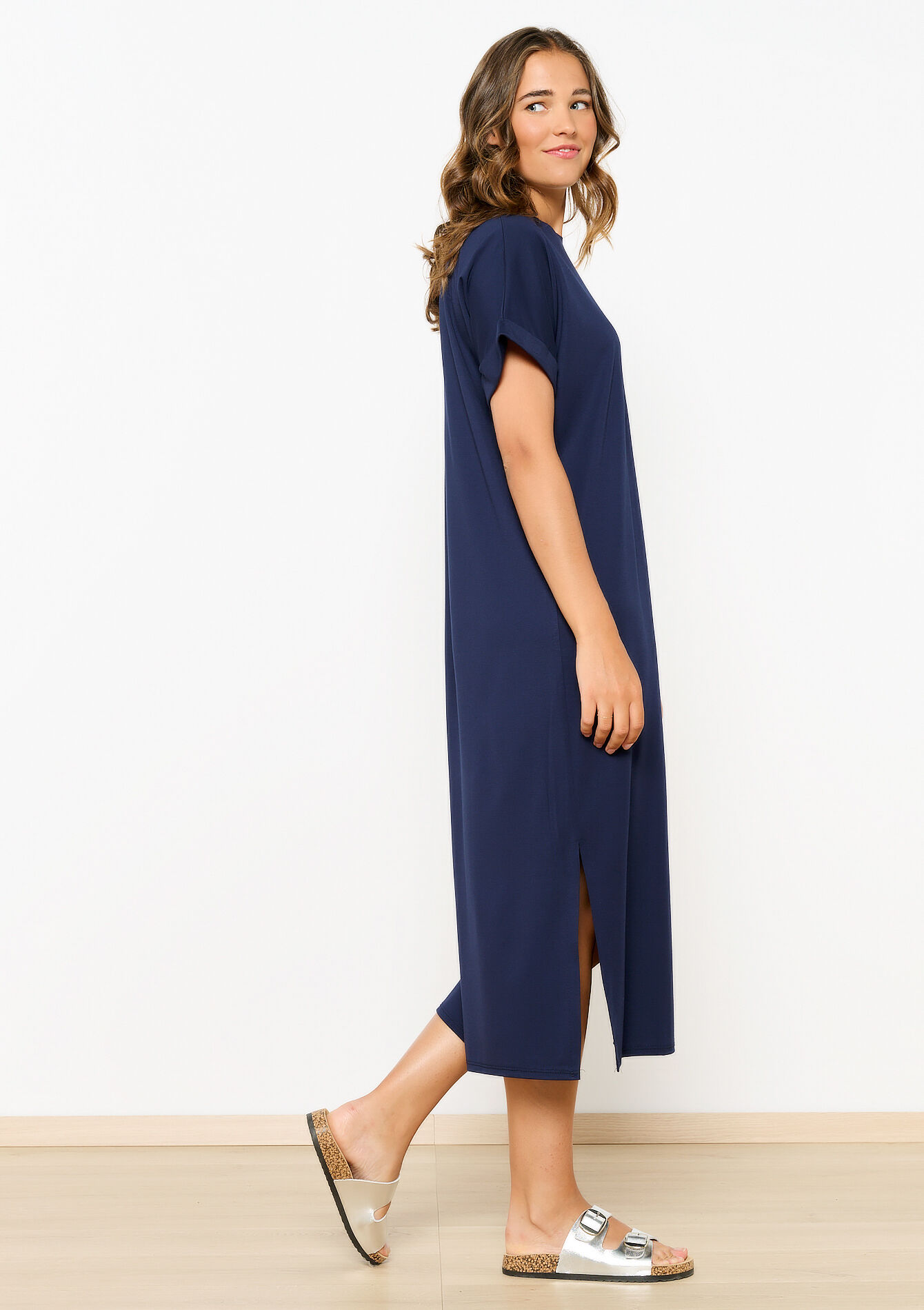 Maxi T-shirtjurk, Maxi T-shirtjurk - NAVY BASIC - 08103825_2723