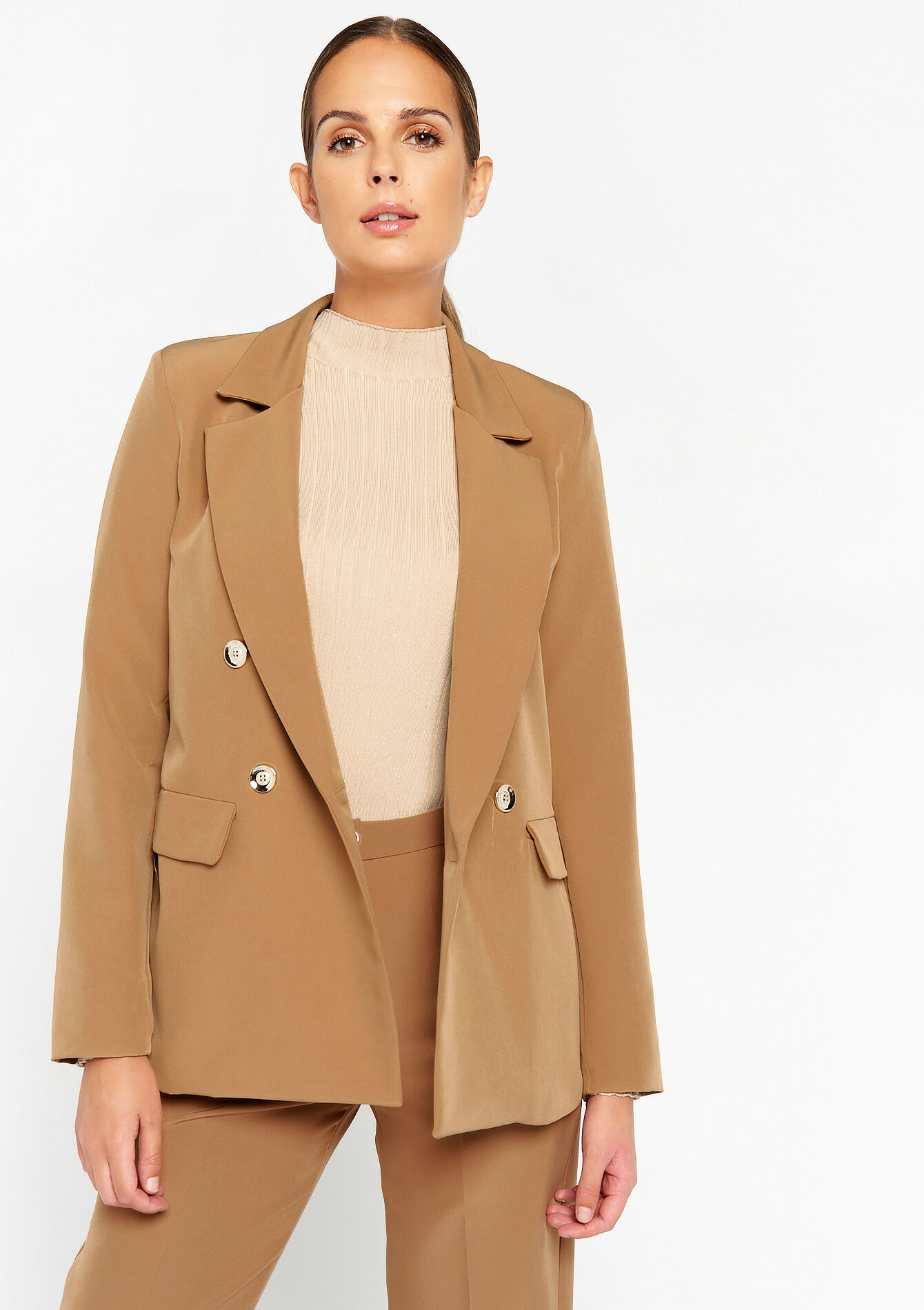 Suiting blazer - CAMEL GINGER - 09100837_3831