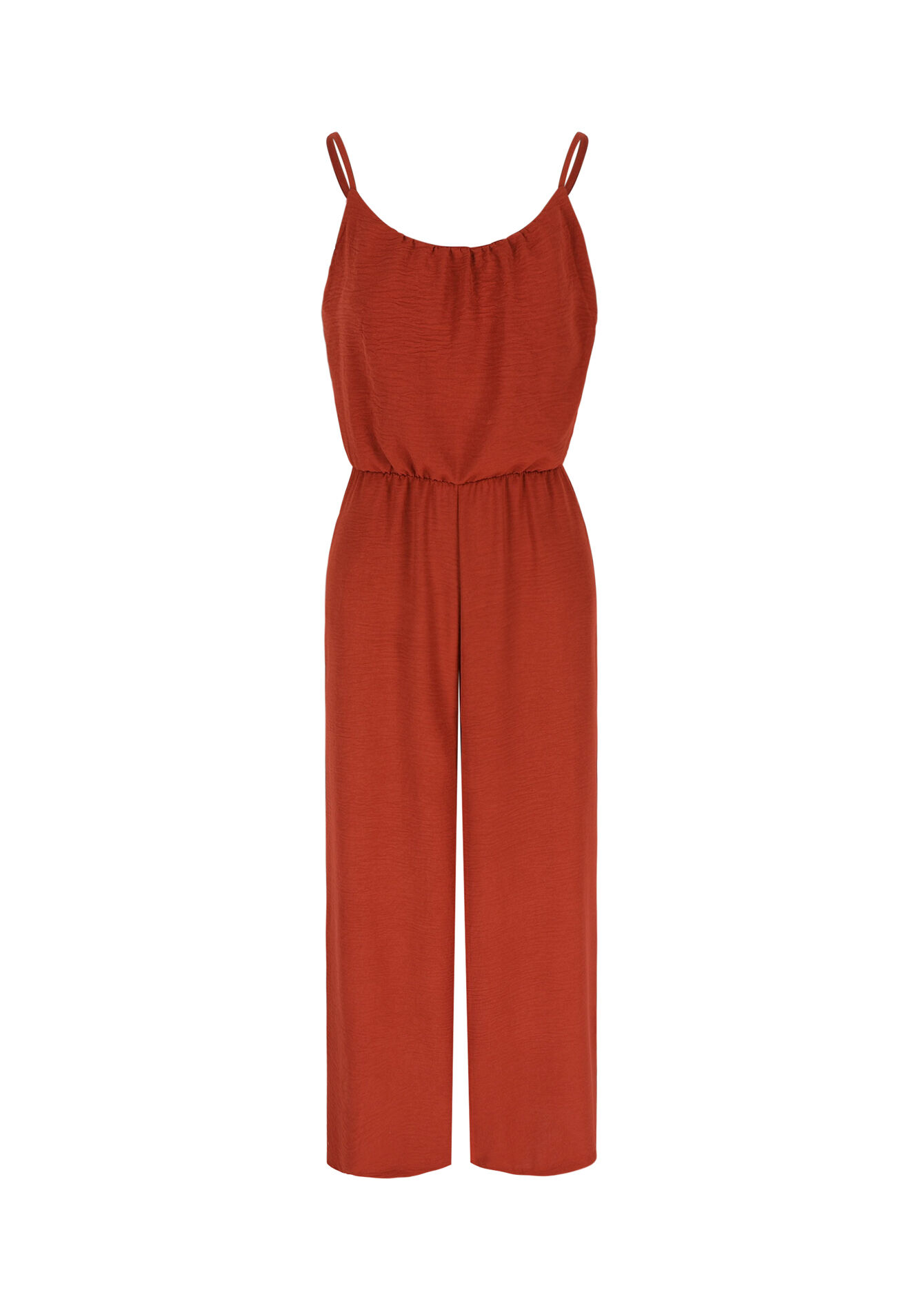Jumpsuit met spaghettibandjes - TERRACOTTA - 06004538_5303
