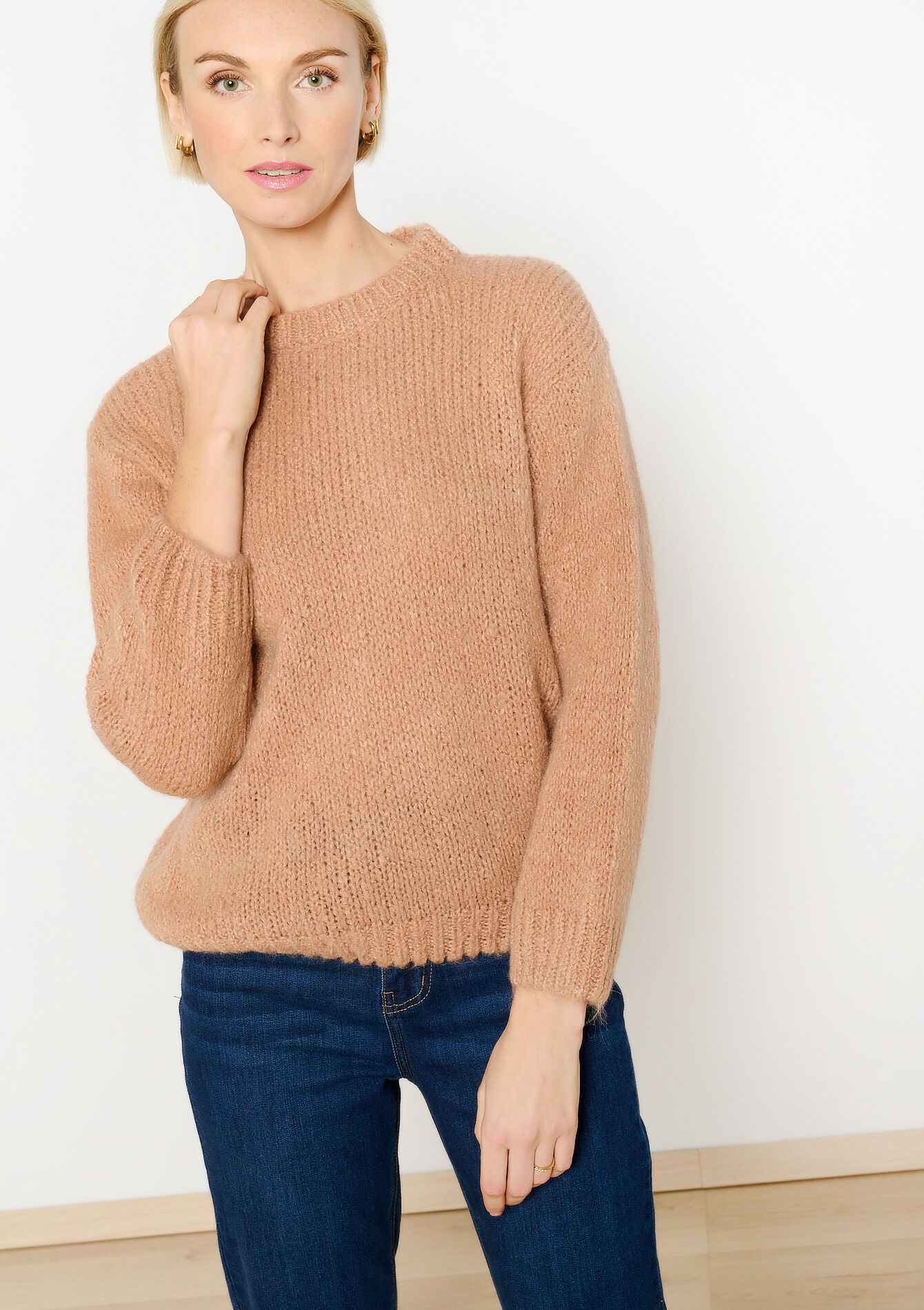 Mohair trui, Mohair trui - LT BEIGE - 04006785_2527