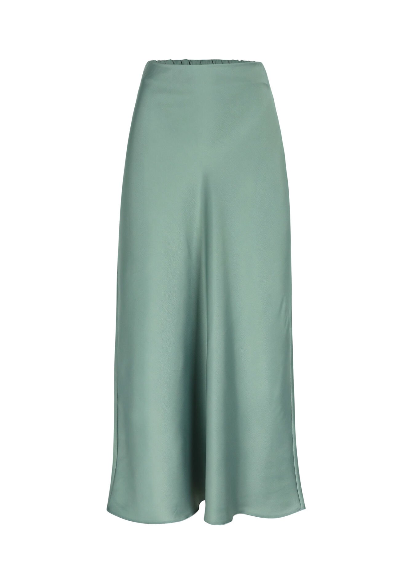 Satijnen maxirok, Satijnen maxirok - KHAKI FADED - 07101210_4326
