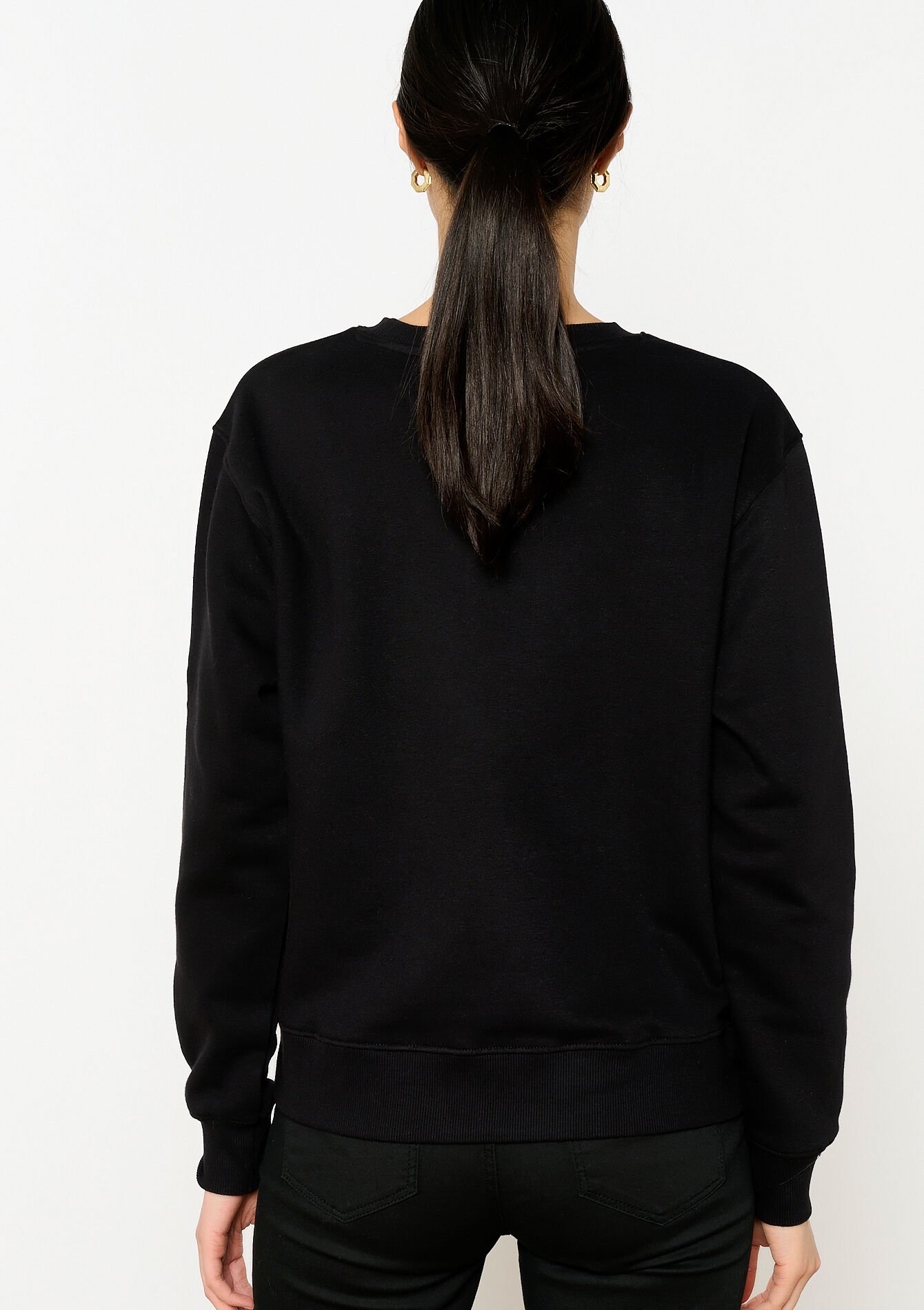 Sweater met opschrift, Sweater met opschrift - BLACK - 03001702_1119