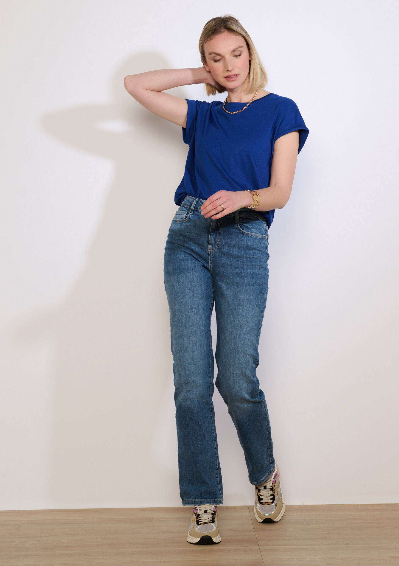 T-shirt fluide manches courtes - ELECTRIC BLUE - 02301926_1619