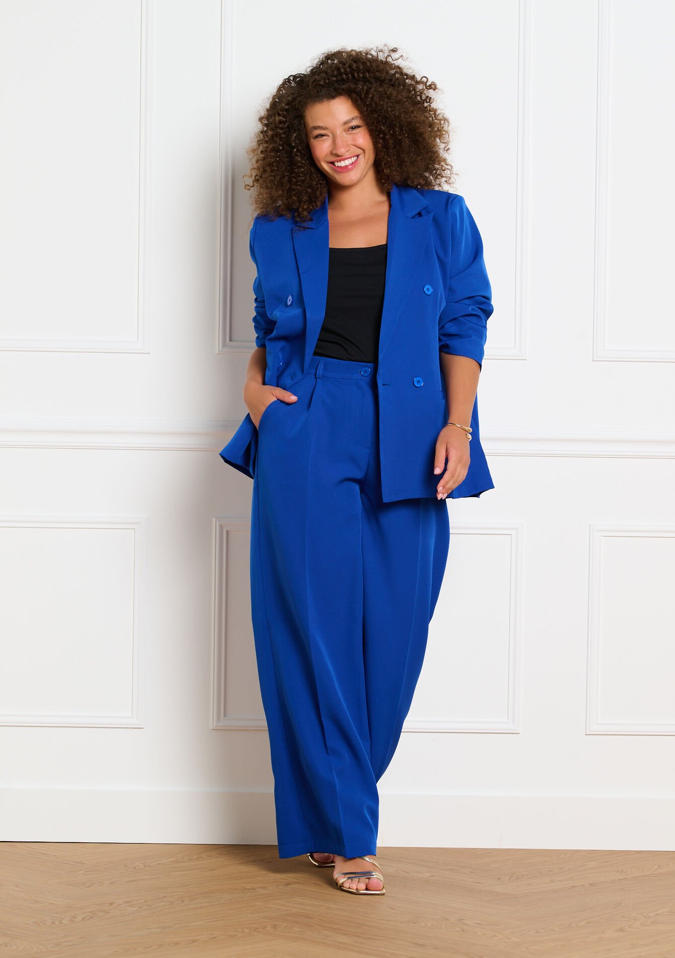 Pantalon large tailleur, Pantalon large tailleur, , back