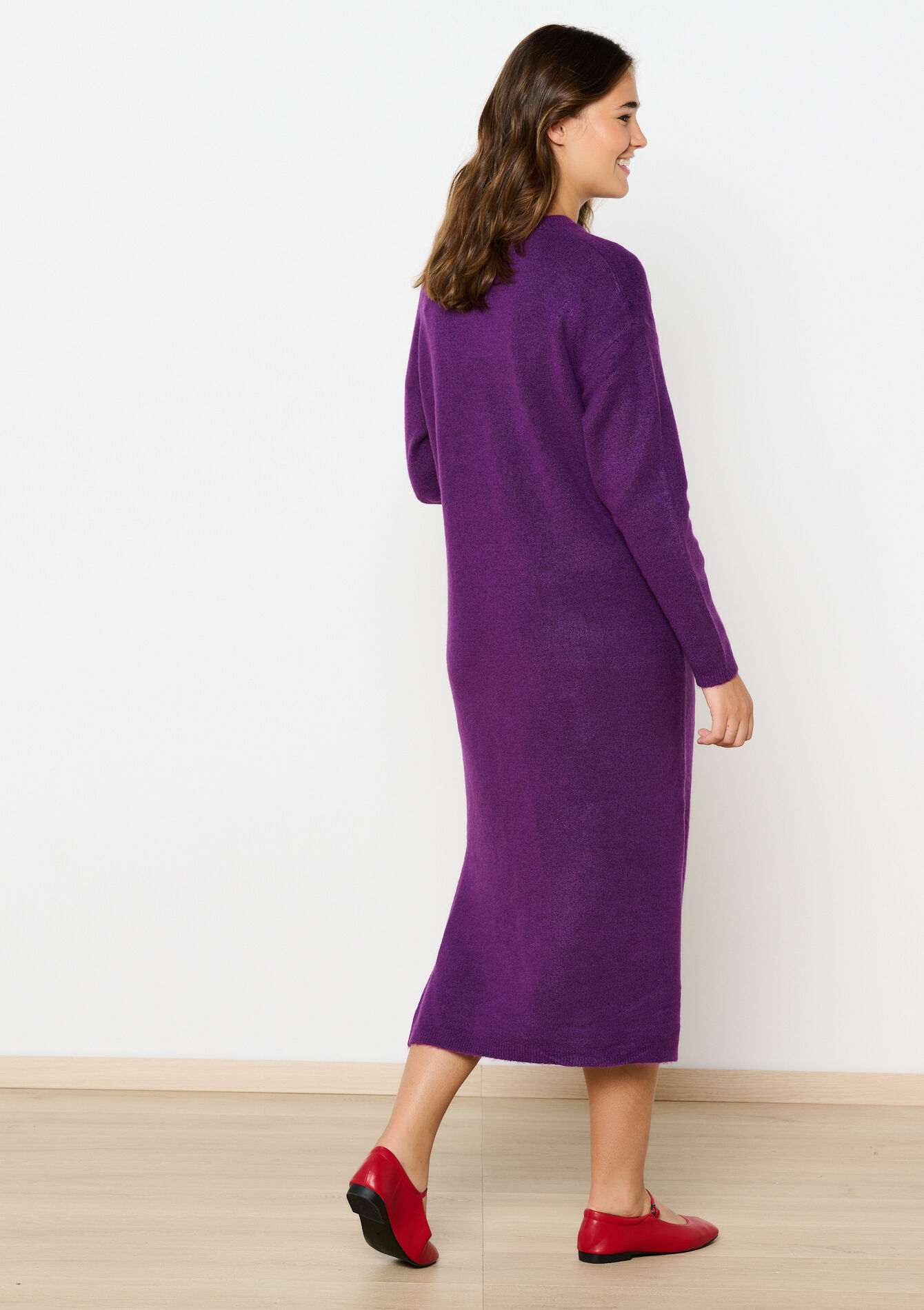 Midi trui-jurk - PURPLE - 08103551_5902