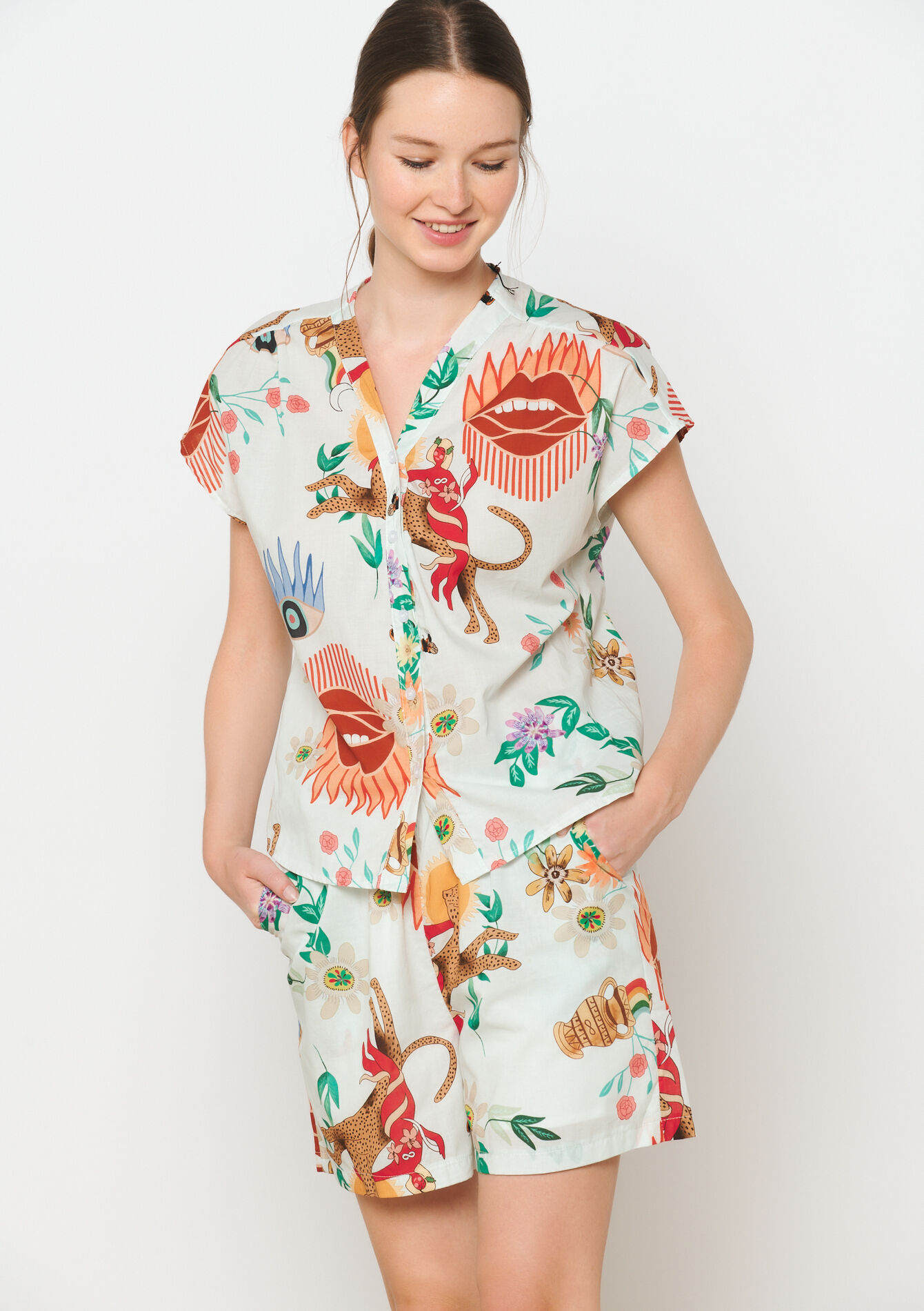 Chemise à imprimé - OFFWHITE - 05702600_1001