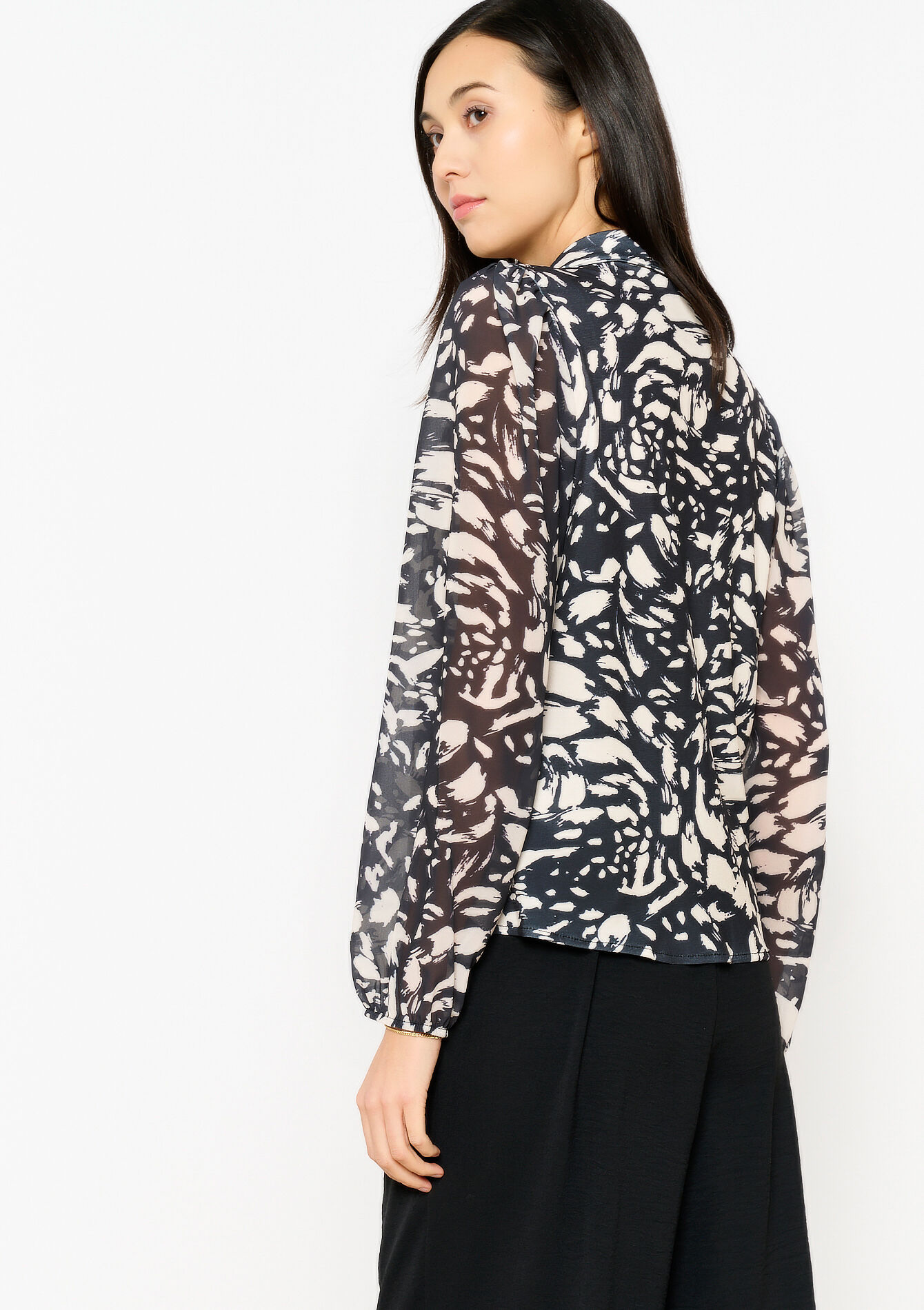 Blouse met print, Blouse met print - VANILLA WHITE - 02400298_1013