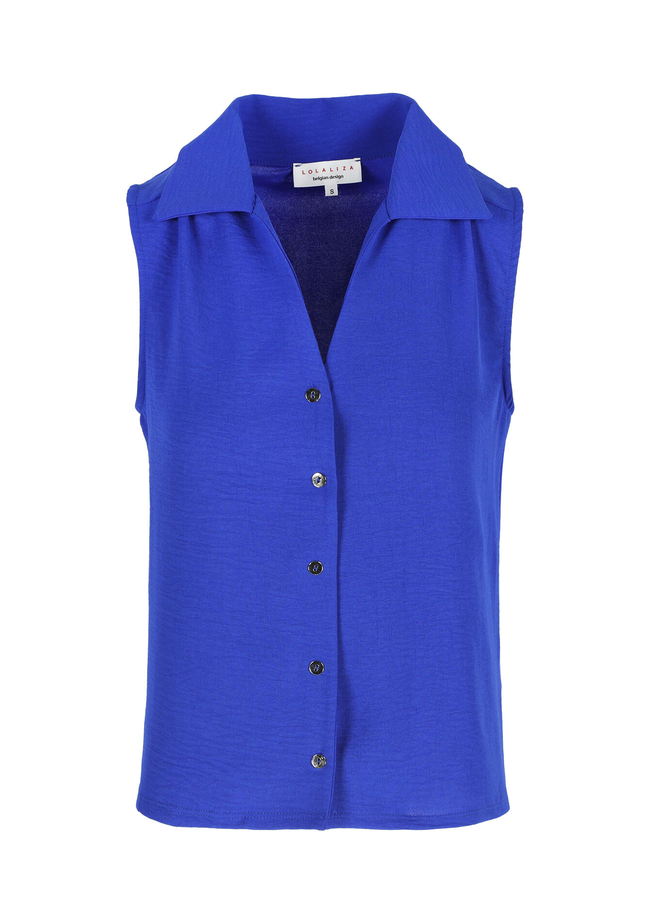 Top met V-hals - ELECTRIC BLUE - 02200454_1619