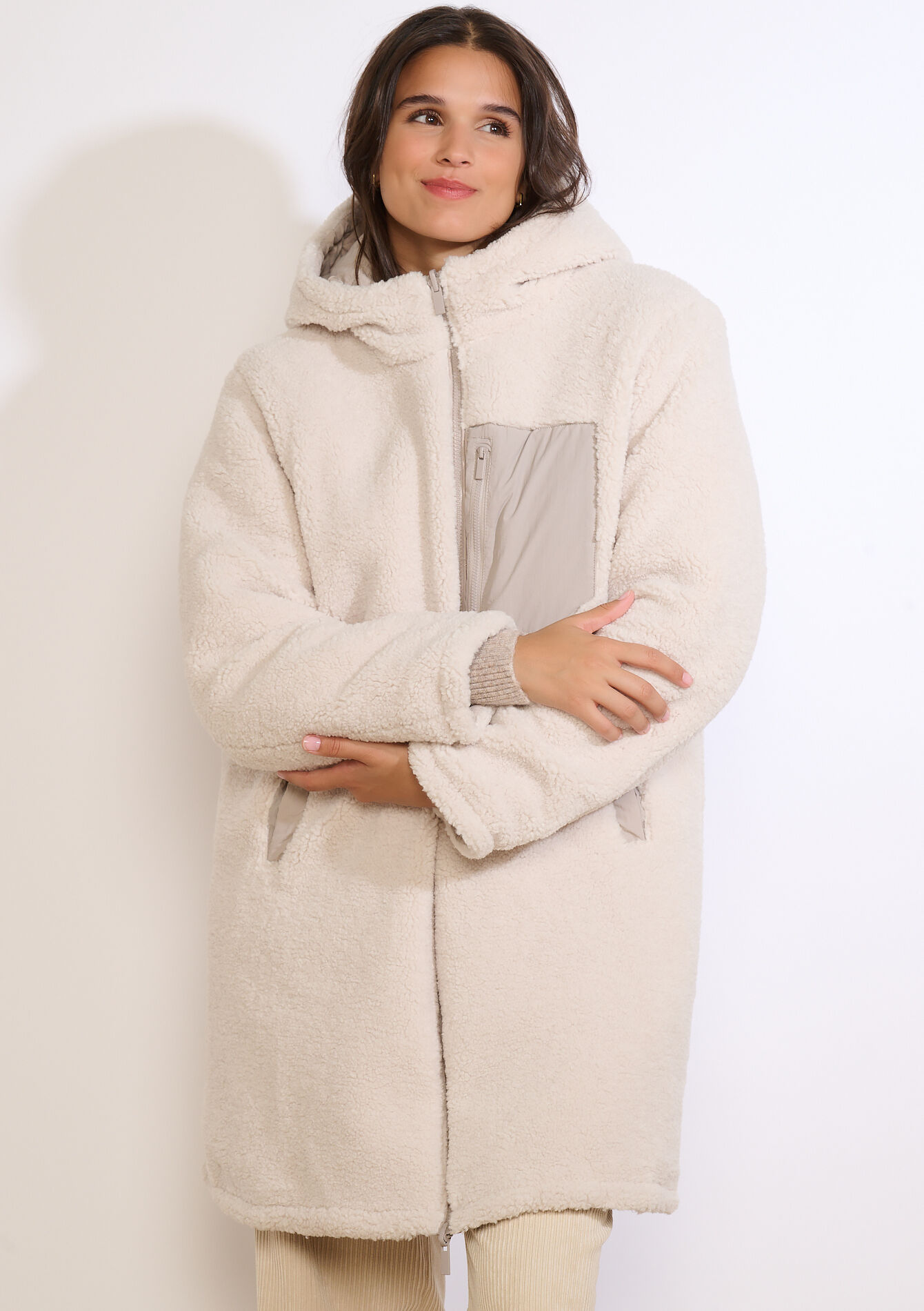 Doudoune réversible longue, , back