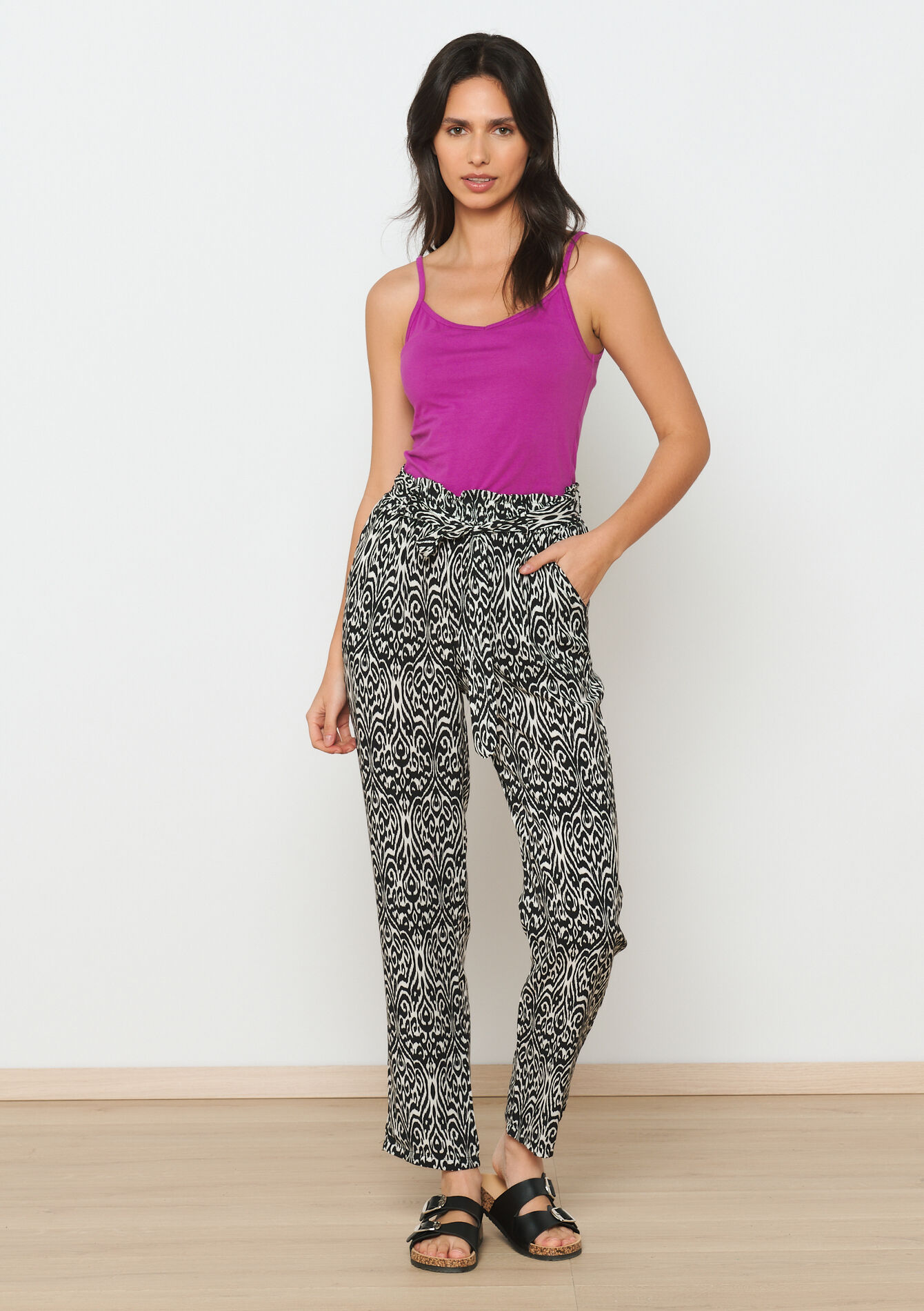 Débardeur à fines bretelles, Débardeur à fines bretelles - FUCHSIA - 02200452_5626