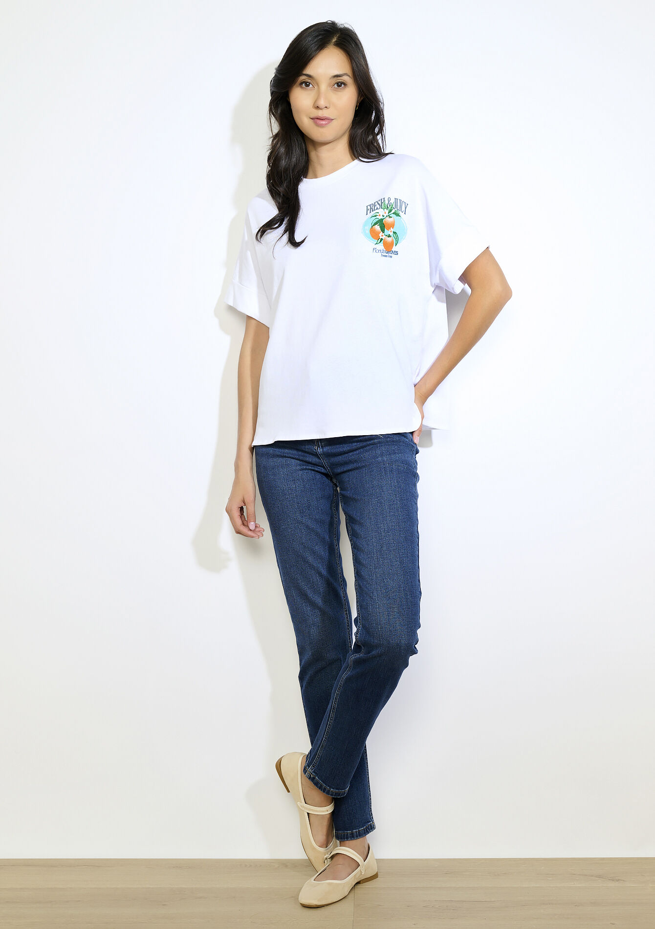 T-shirt à imprimé fruité, T-shirt à imprimé fruité - OFFWHITE - 02301919_1001