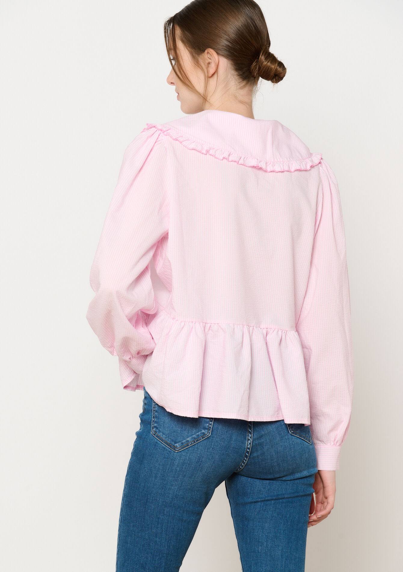 Chemise avec noeuds à nouer - LIGHT PINK - 05702636_1303