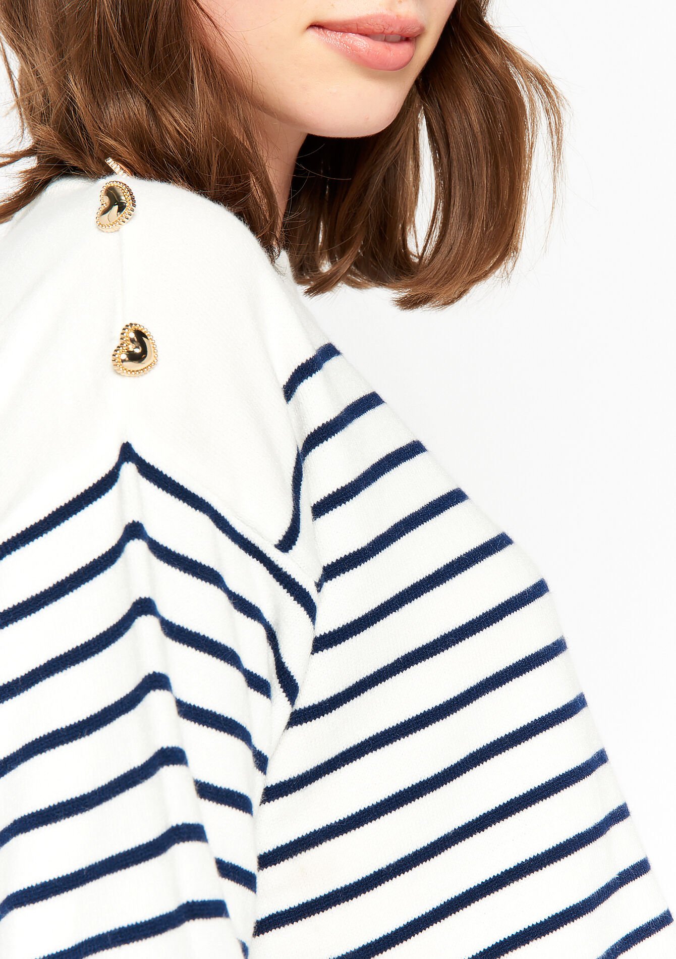 Gestreepte trui, Gestreepte trui - OFFWHITE - 04006107_1001