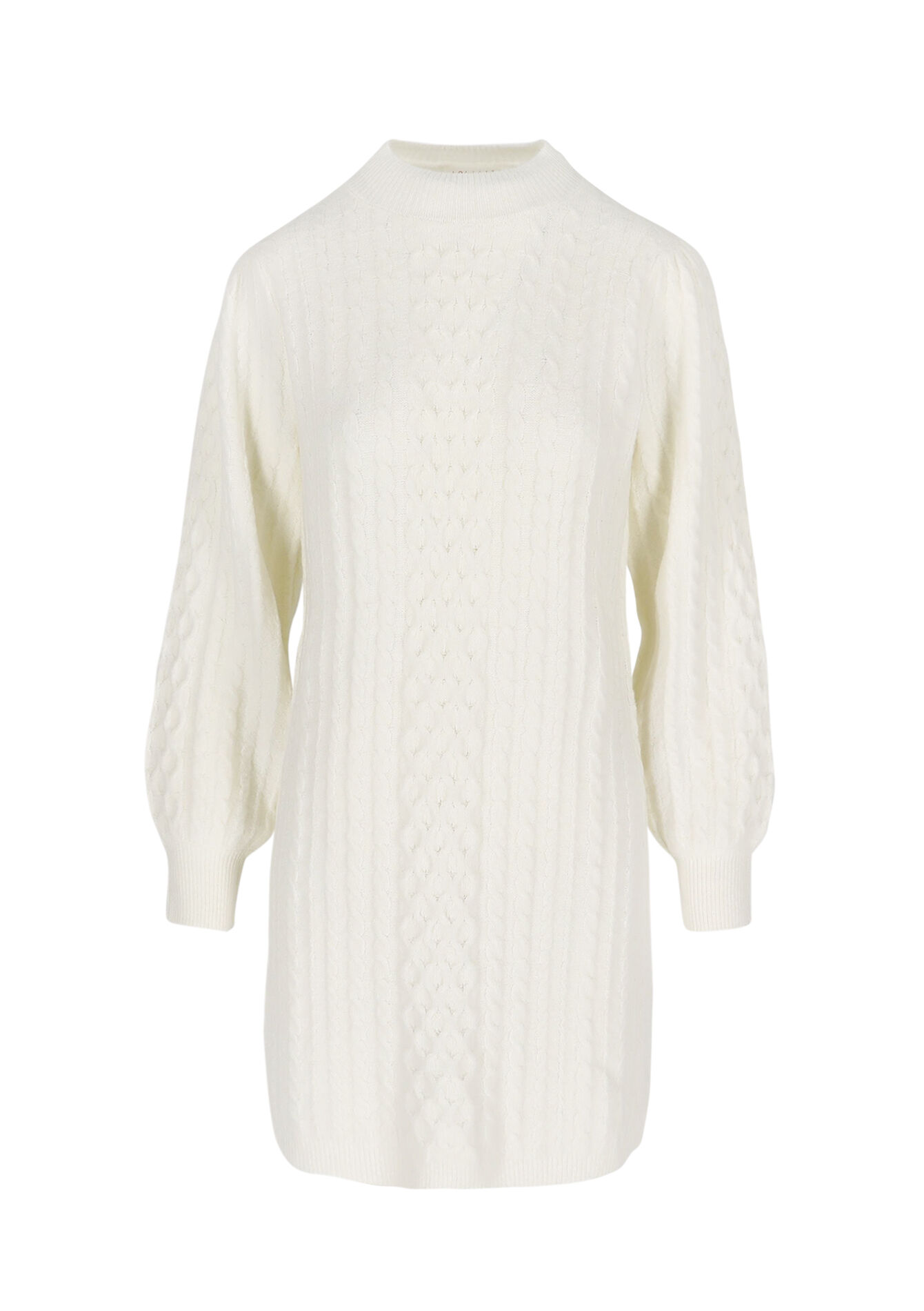 Robe pull torsadée, Robe pull torsadée - VANILLA WHITE - 08104056_1013
