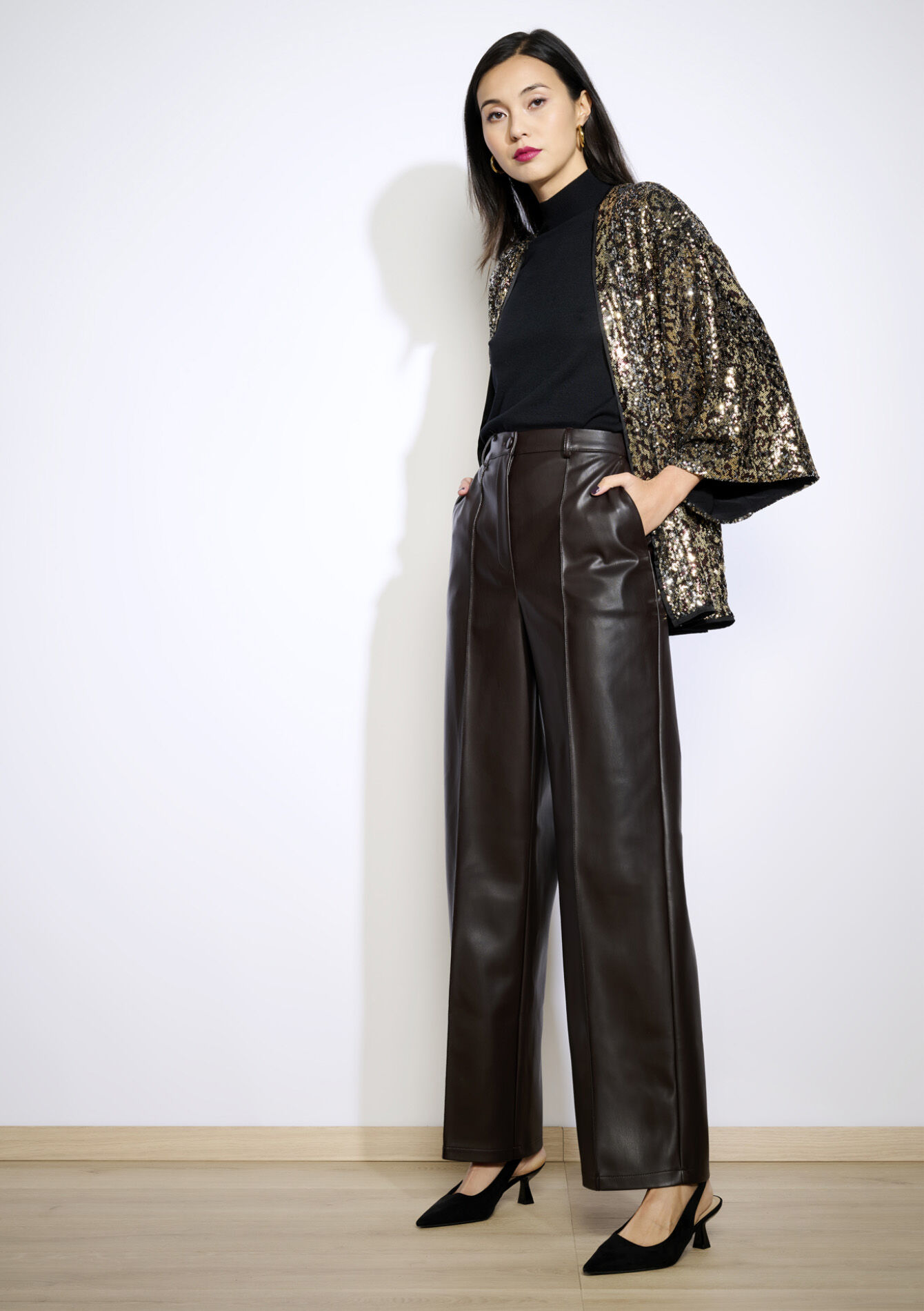 Kimono à sequins, Kimono à sequins - BLACK - 09001435_1119