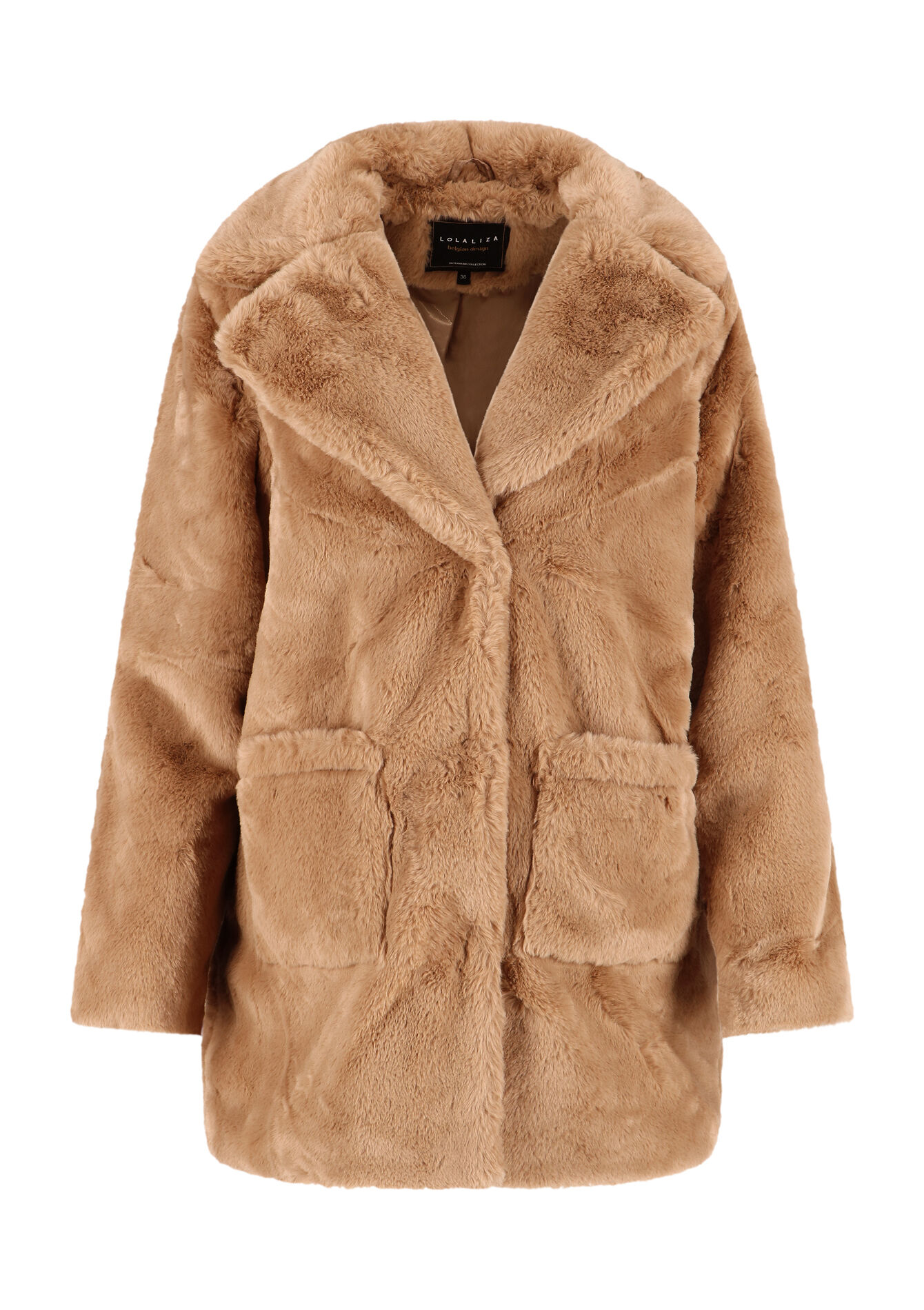 Veste en fausse fourrure, Veste en fausse fourrure - CAMEL BEIGE - 23000609_1132